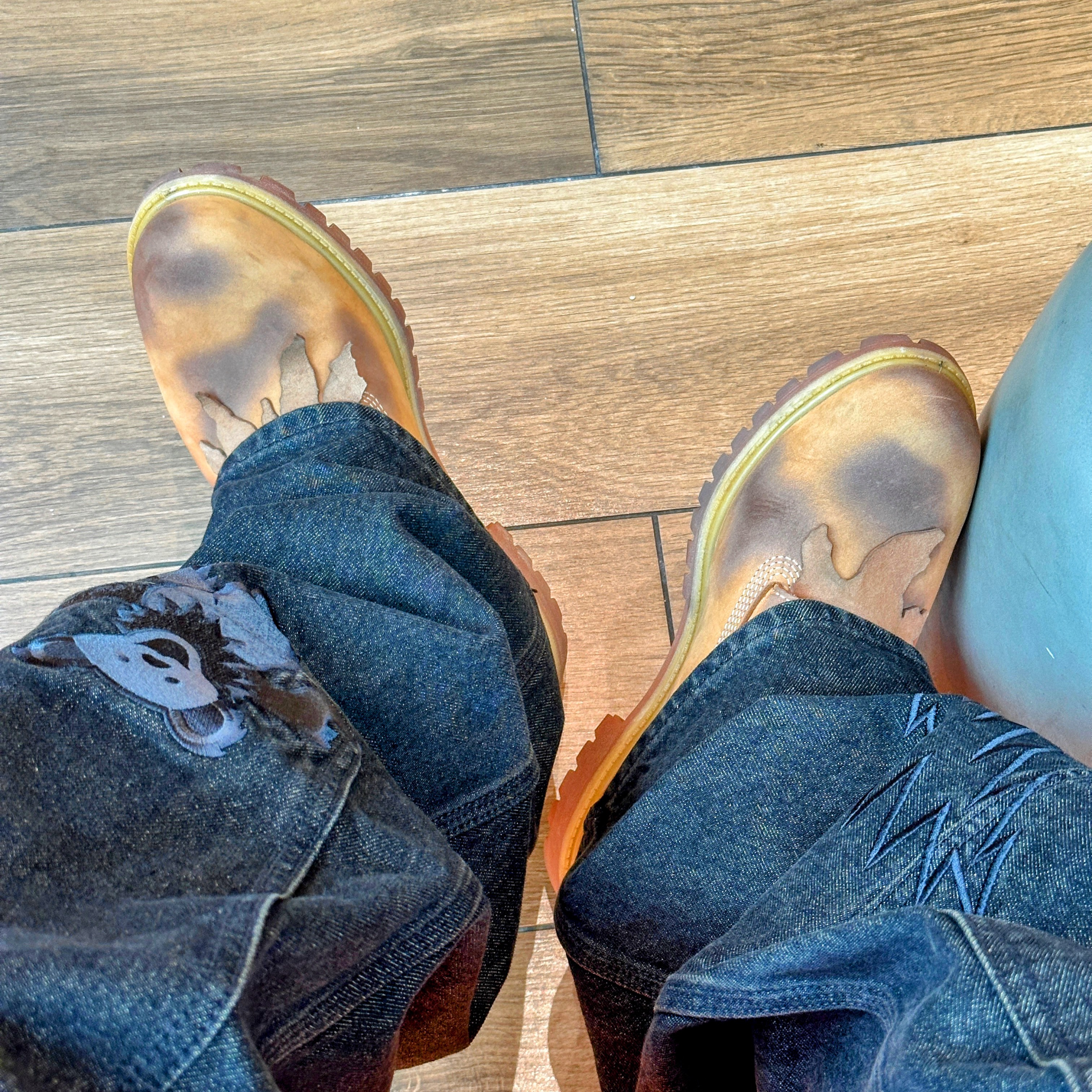 Timberland x Surgery 6 inch Boot Yellow - Wide 착용 스타일