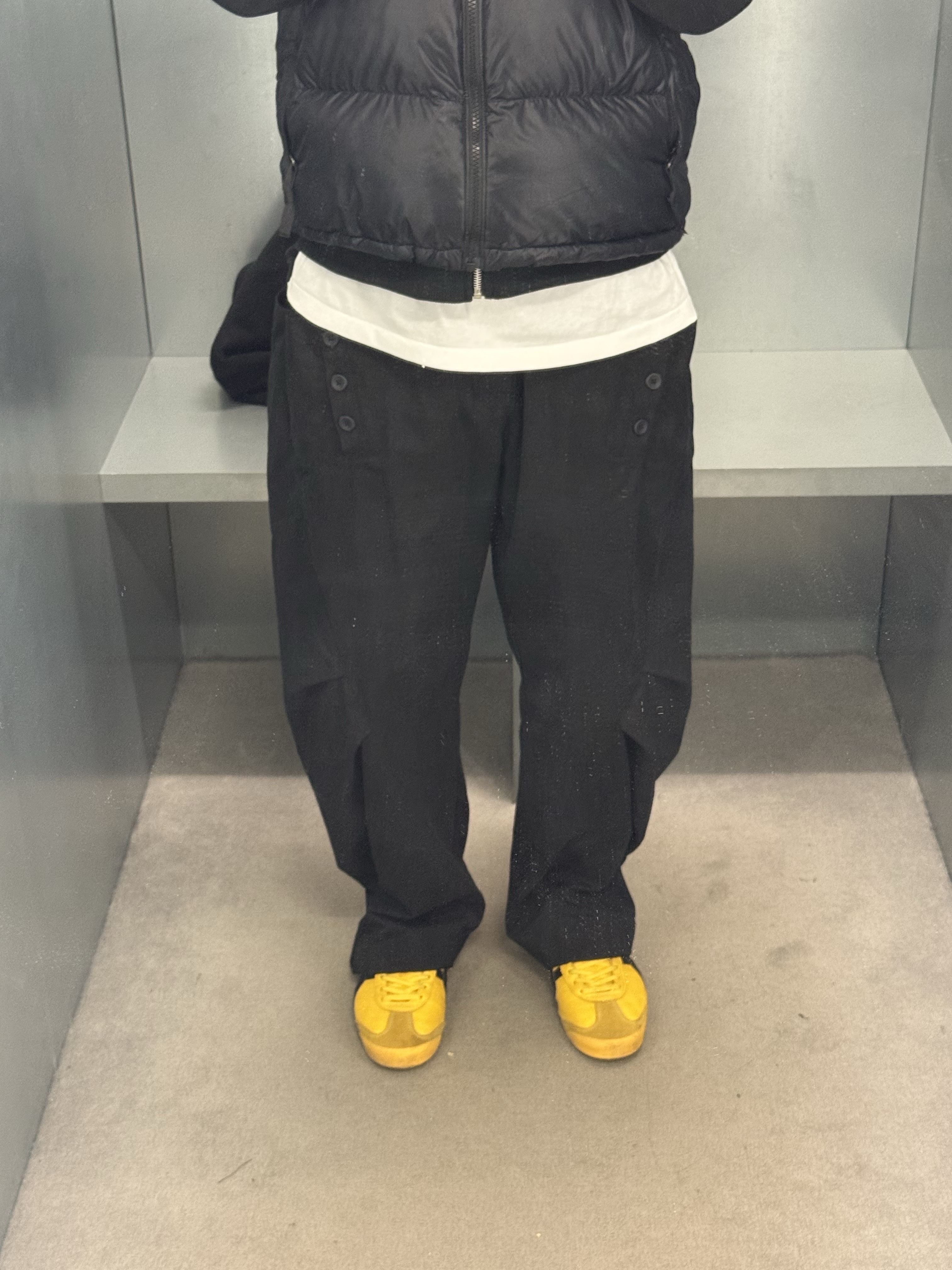 Sansan Gear Tie Pants Black 착용 스타일
