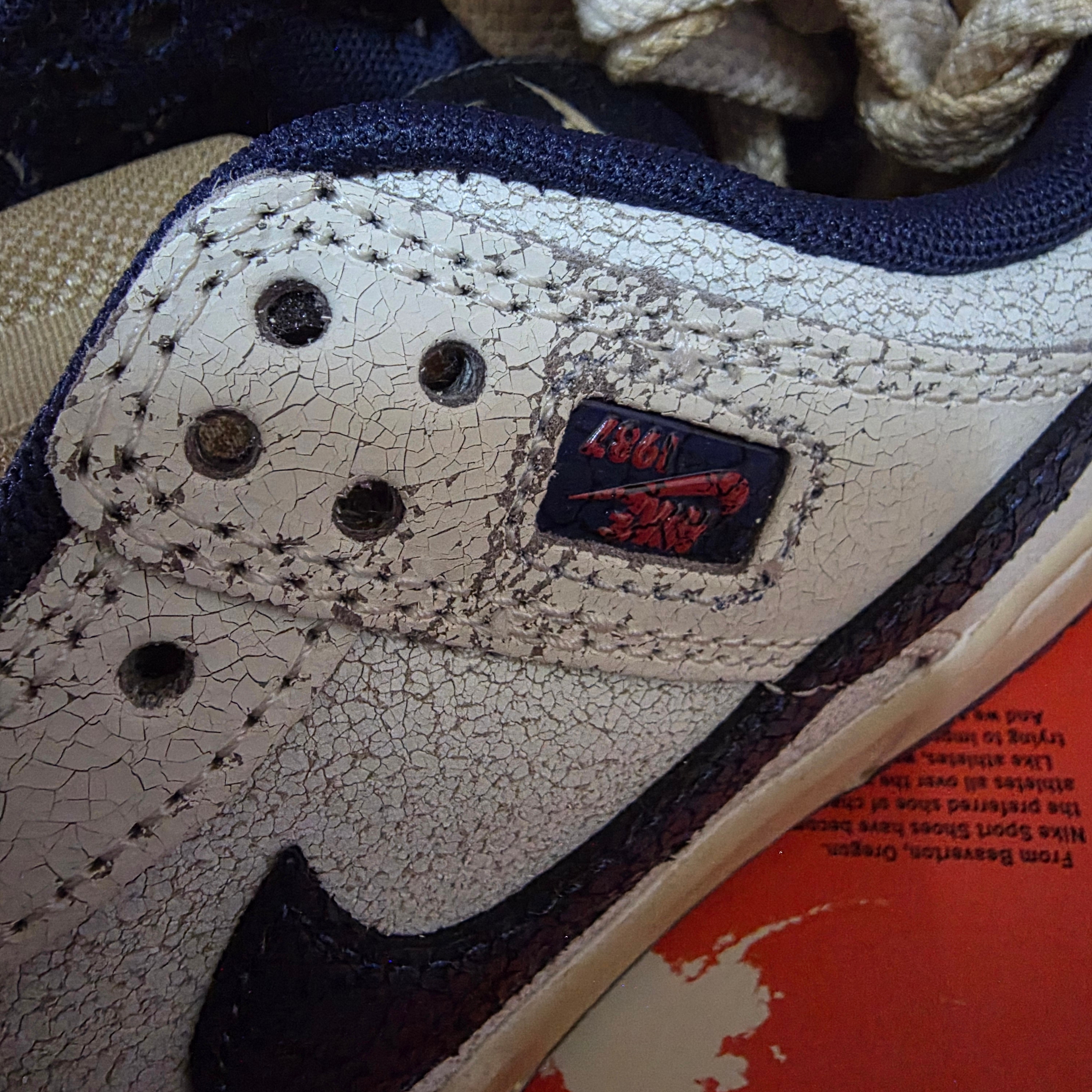 Nike x Stranger Things Dunk Low Phantom and Midnight Navy 착용 스타일 - 3