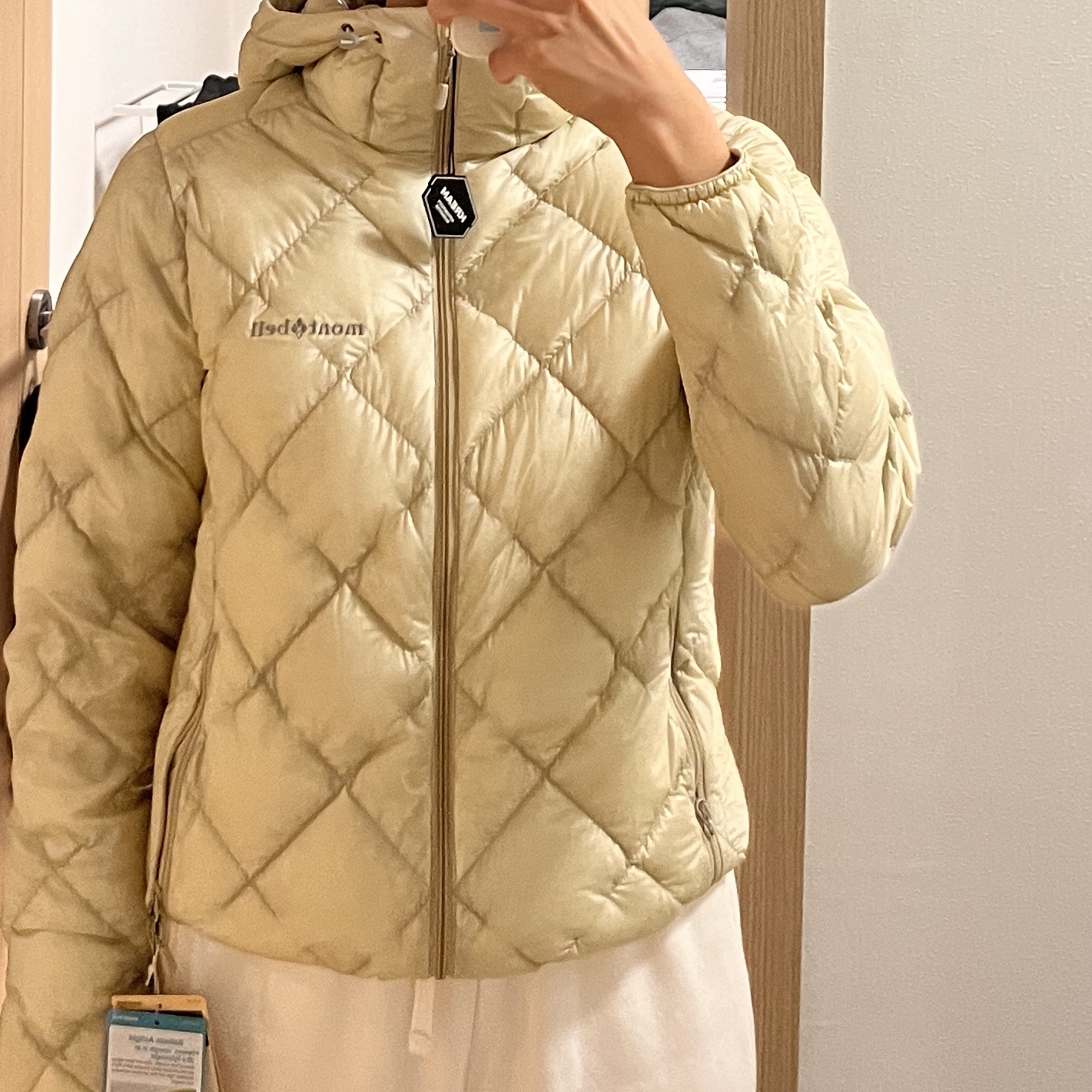 (W) Montbell Superior Down Parka Ivory 착용 스타일