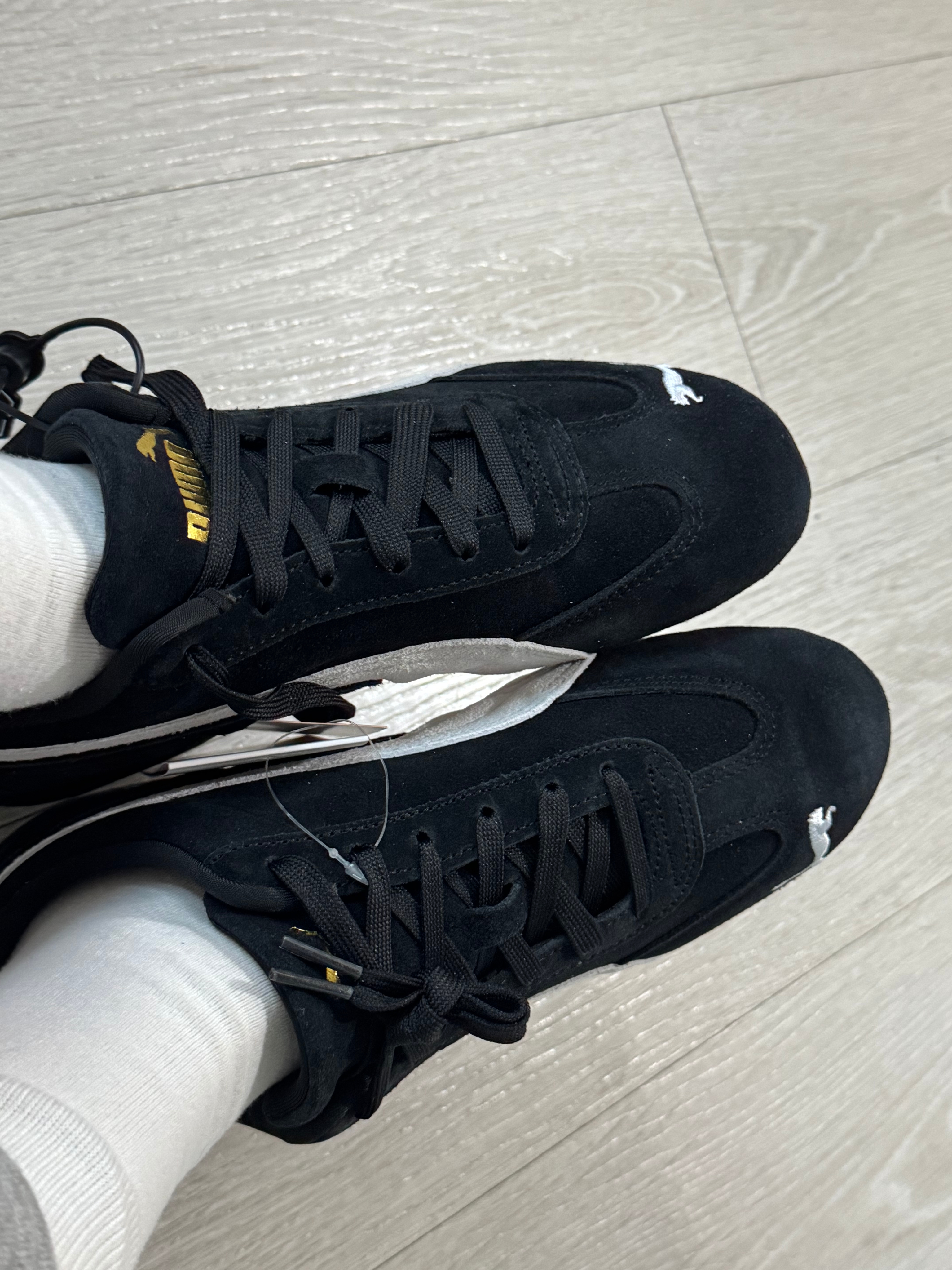 Puma Speedcat OG Black White 착용 스타일 - 3