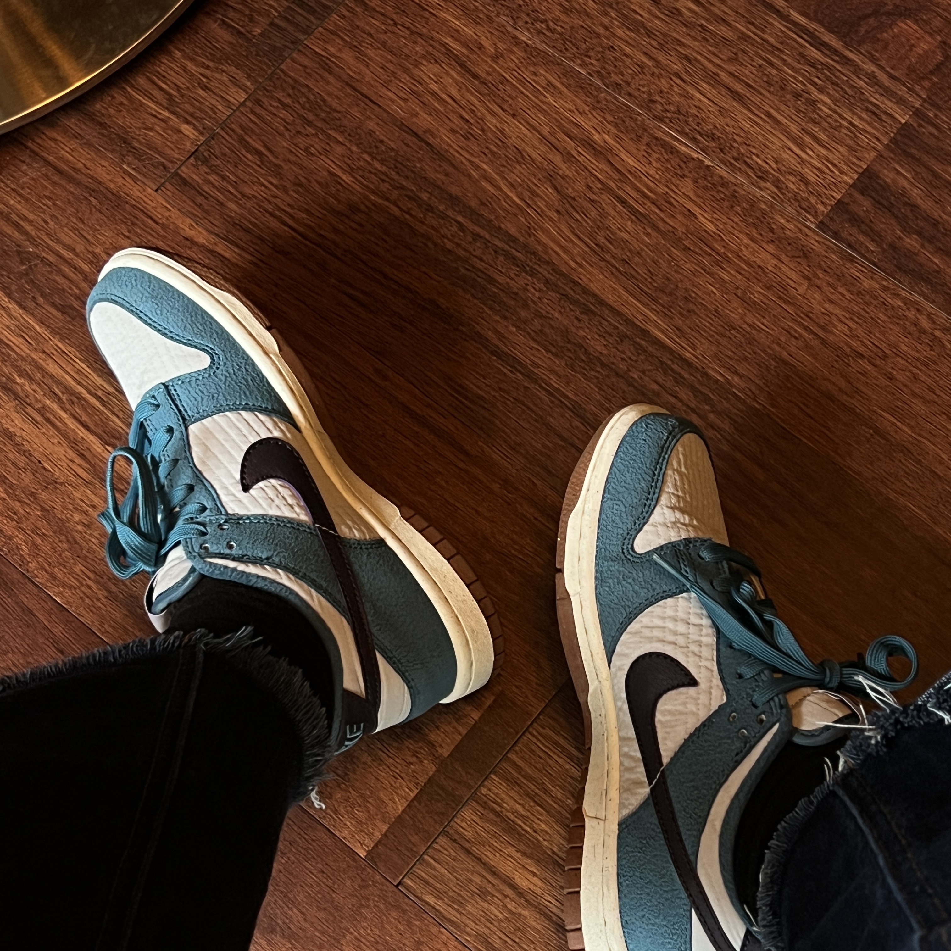 (GS) Nike Dunk Low SE Next Nature Riftblue 착용 스타일