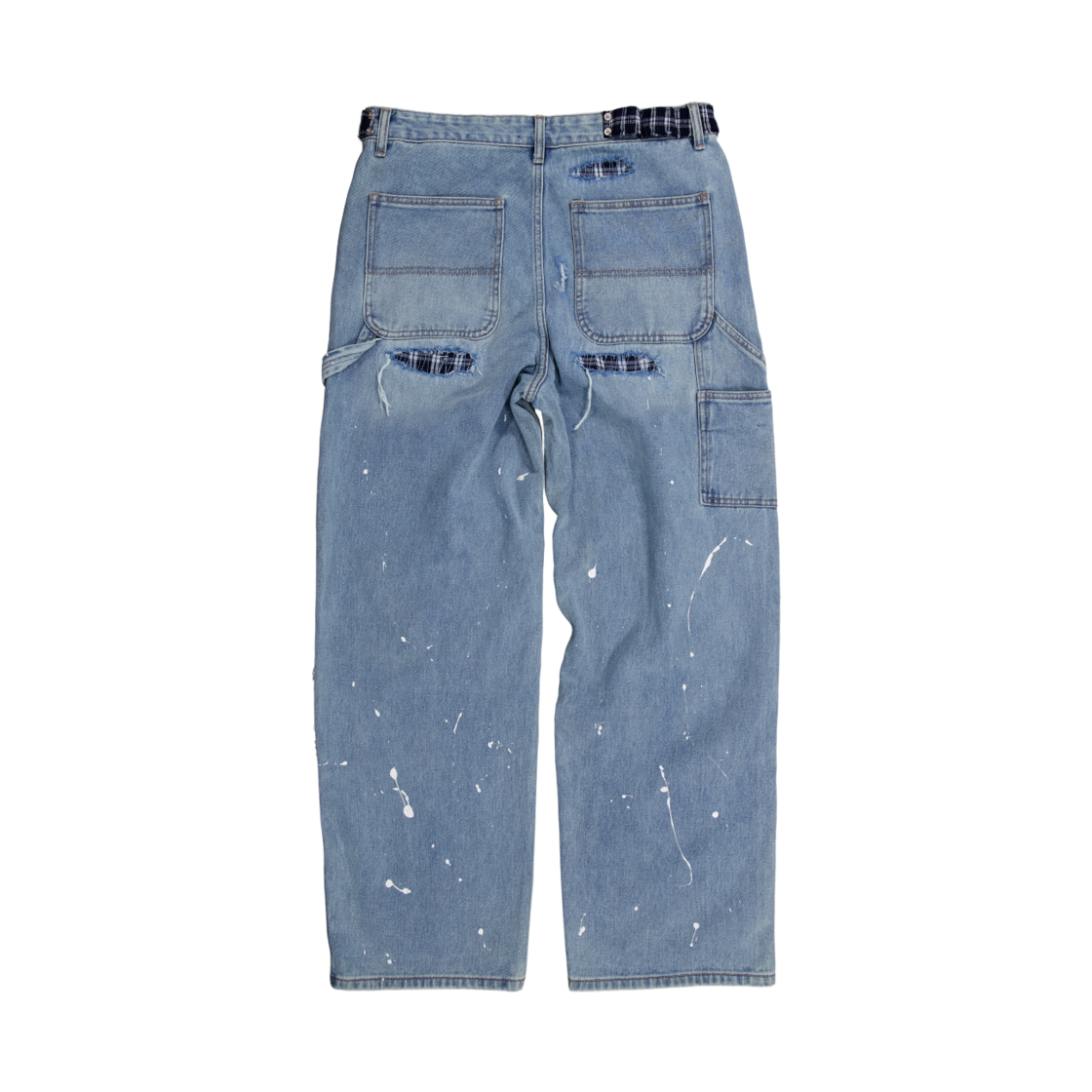 레저렉션13 더블니 데님 팬츠 데님(Resurrection13 Double Knee Denim Pants Denim) - 2