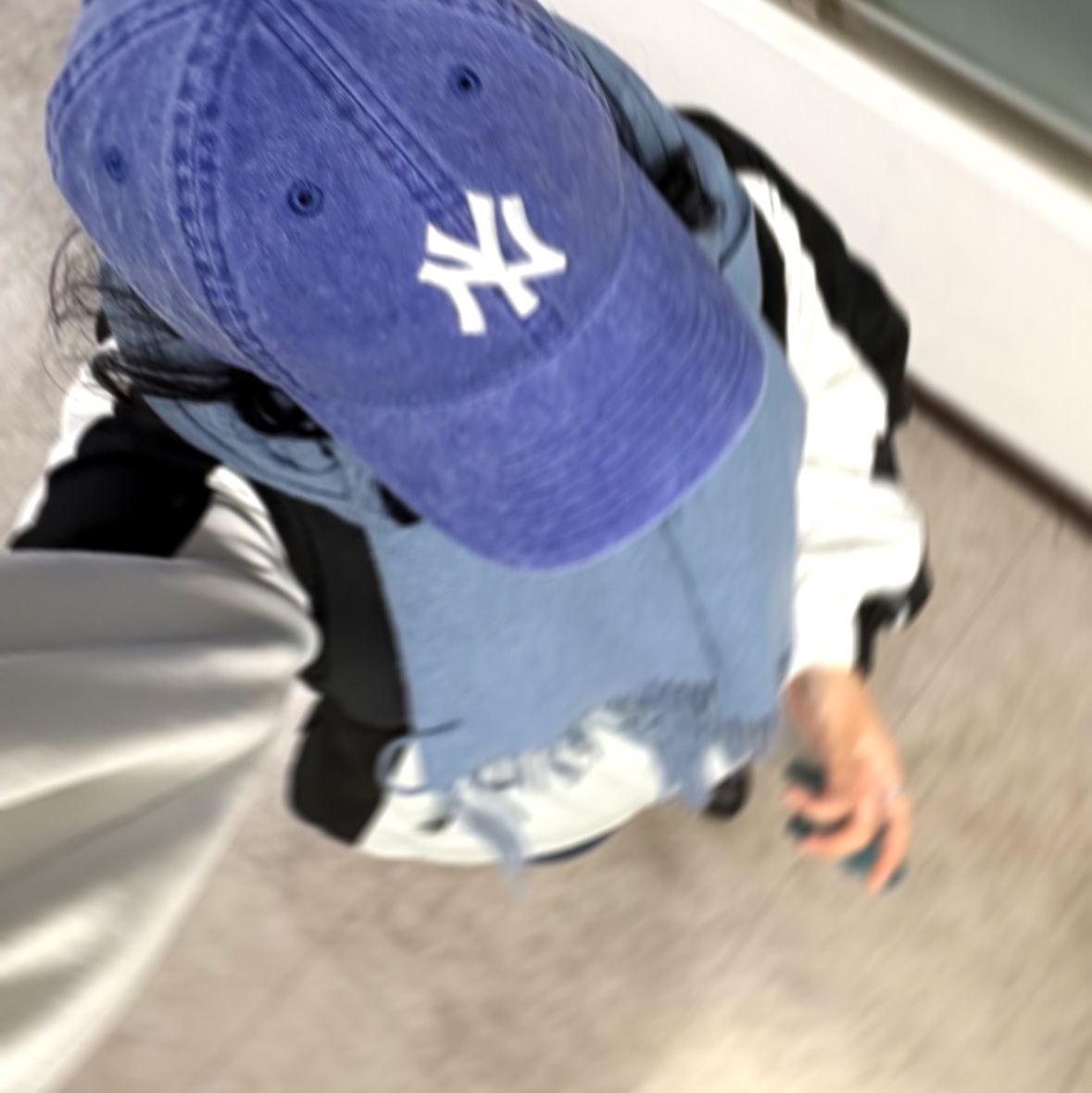 Nike x Peaceminusone Air Force 1 Low Para-Noise 3.0 Black and Multicolor, MLB New Fit Structure Ball Cap LA Dodgers Dark Blue 착용 스타일