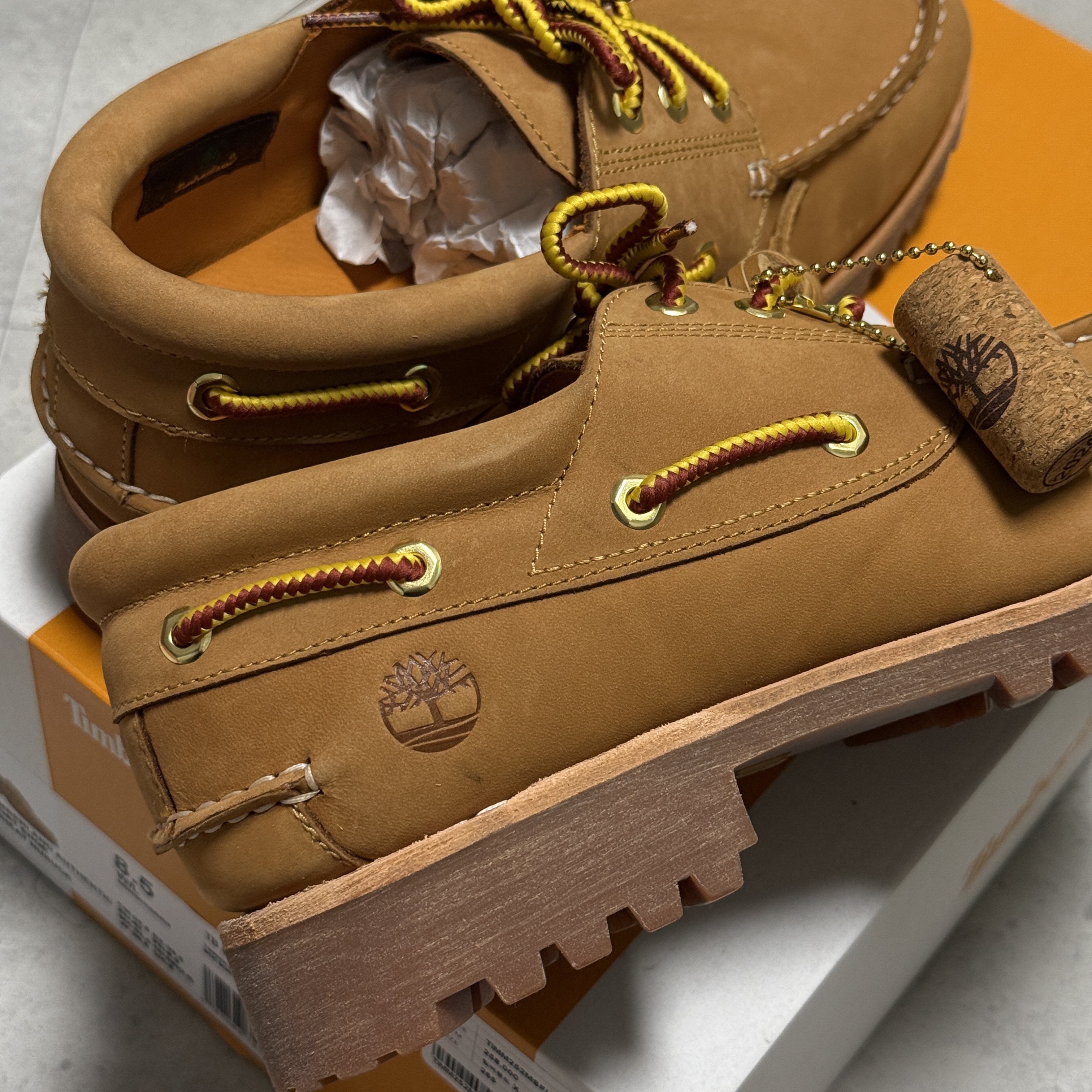 Timberland x AndreM Hoffwann 3-Eye Classic Lug Wheat - Wide 착용 스타일 - 5
