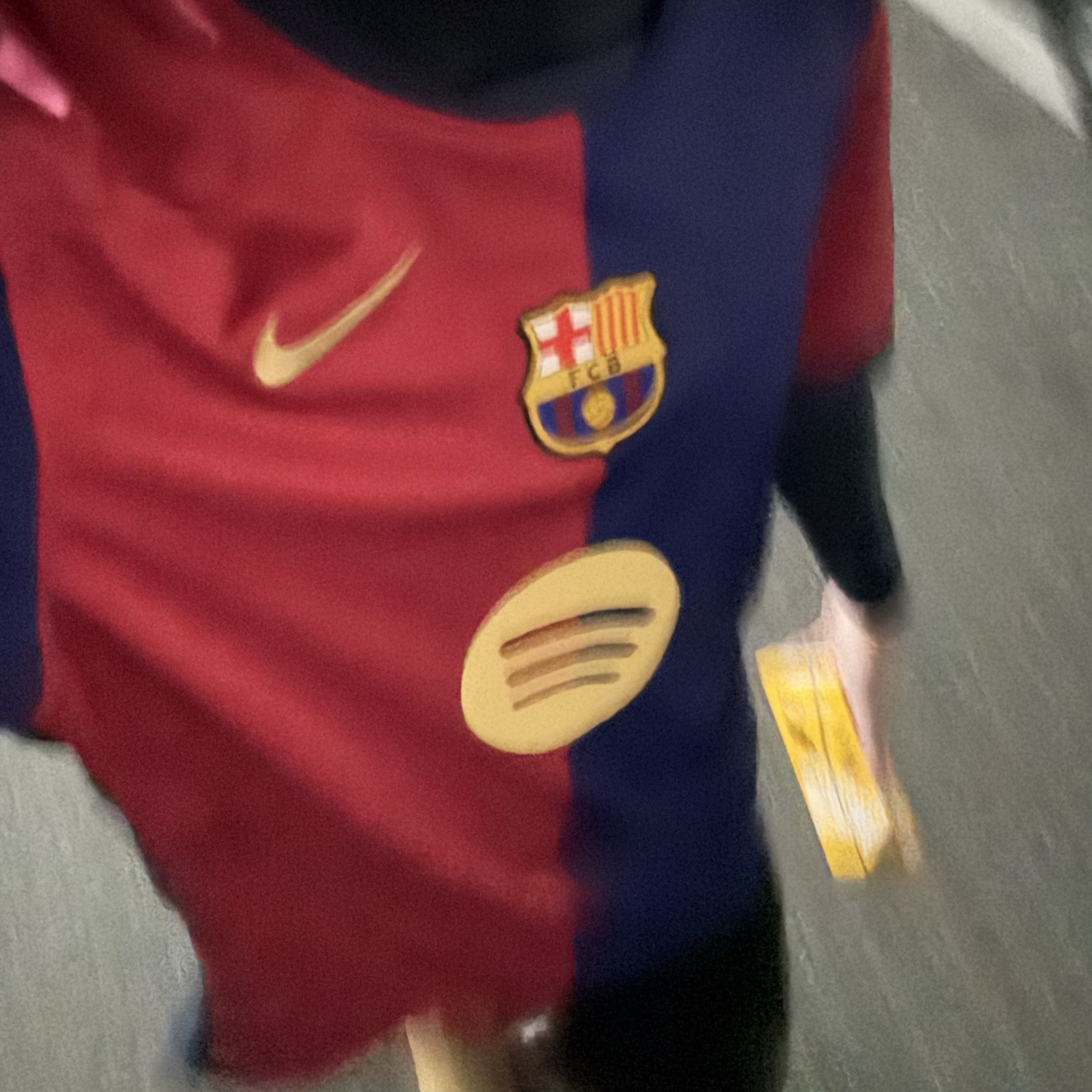 Nike FC Barcelona 2024/25 Dri-Fit Stadium Home Jersey Deep Royal Blue Midnight Navy (Non Marking Ver.), Nike Air Force 1 '07 WB Flax 착용 스타일 - 1