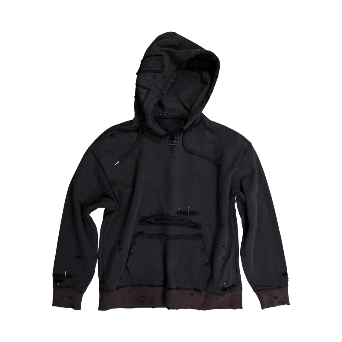 레저렉션13 핀 후드 블랙(Resurrection13 Pin Hood Black)