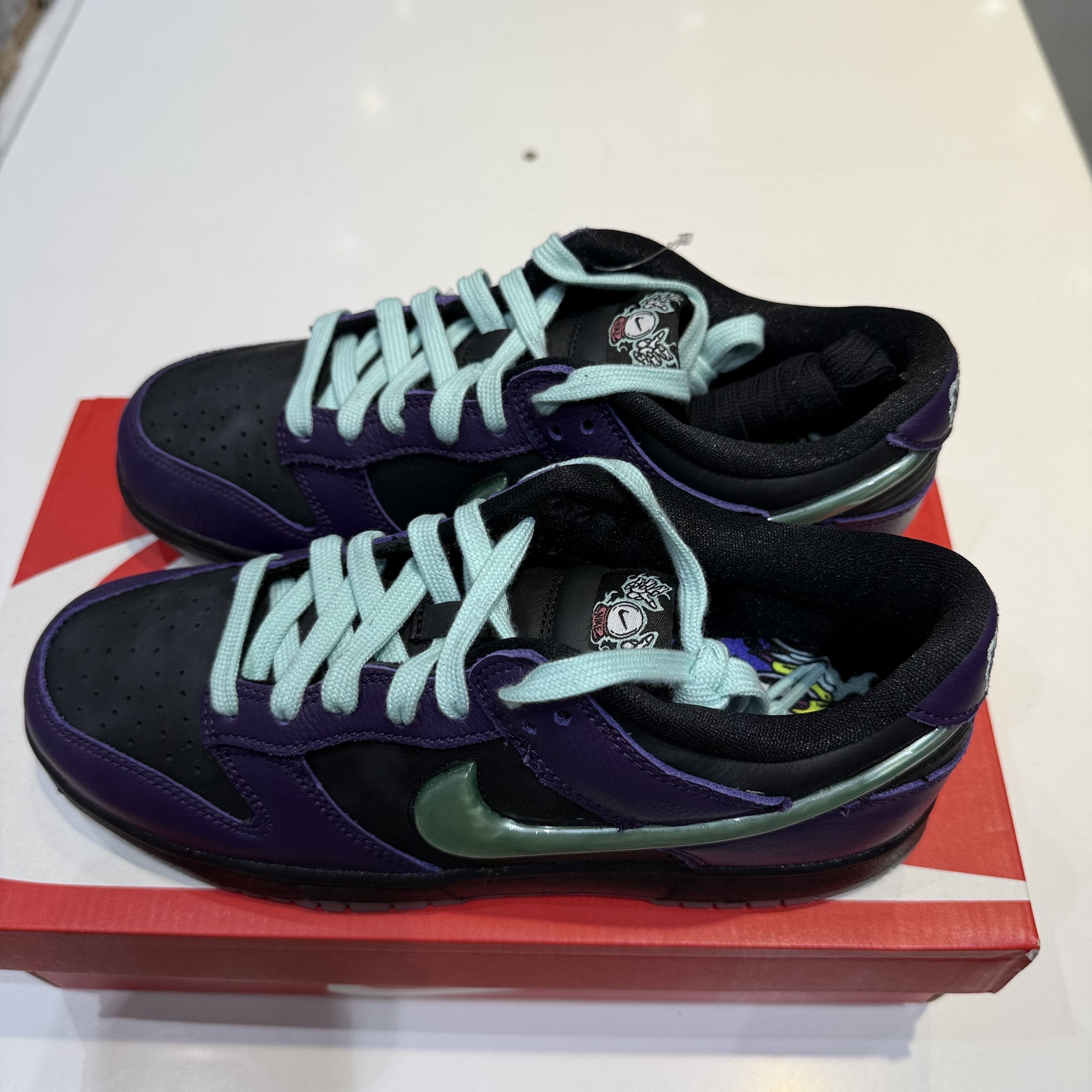 Nike Dunk Low LTD Black Artisan Teal 착용 스타일 - 2