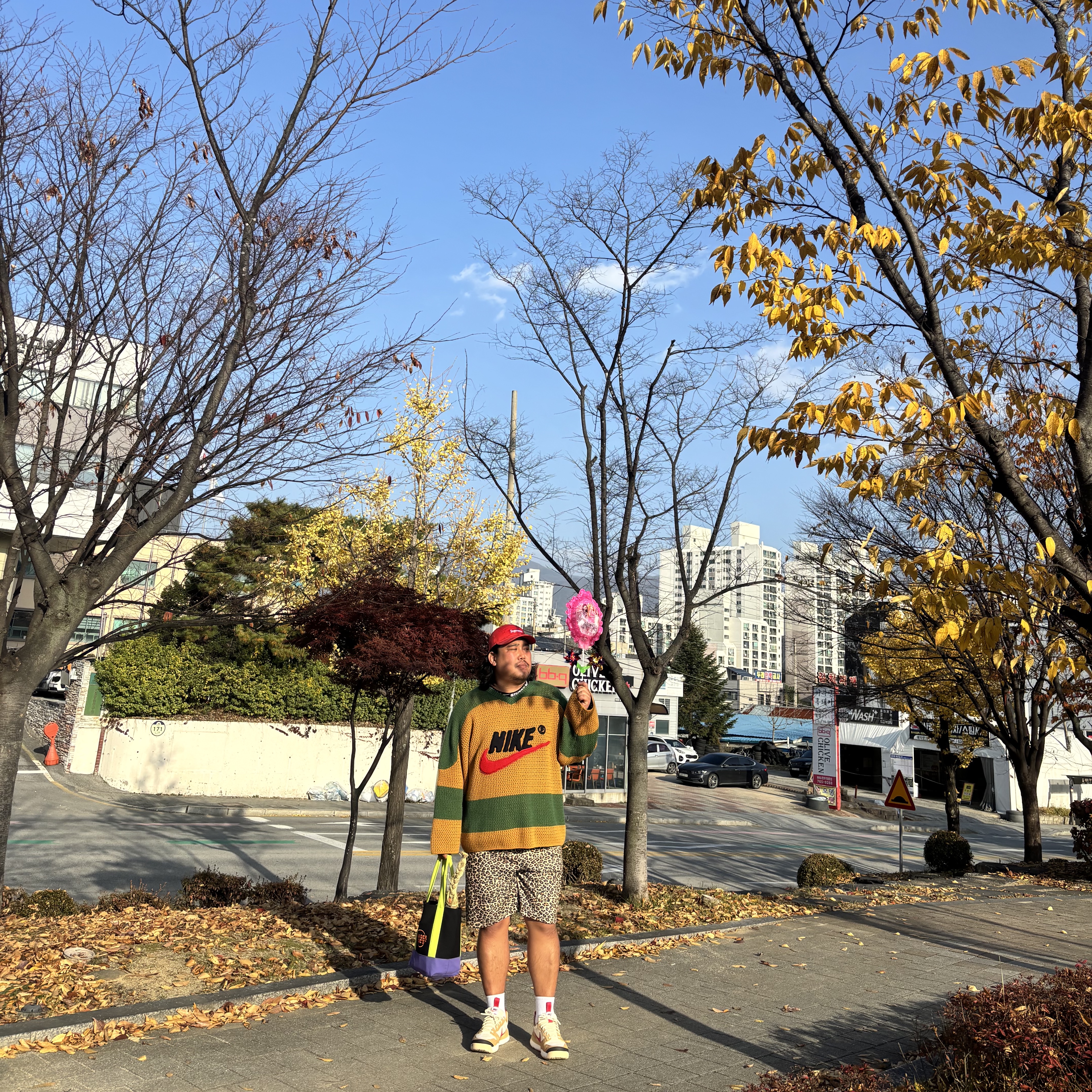 Nike x Tom Sachs Mars Yard Shoe 3.0 Space Camp, Stussy Basic Mesh Shorts Leopard 착용 스타일 - 3