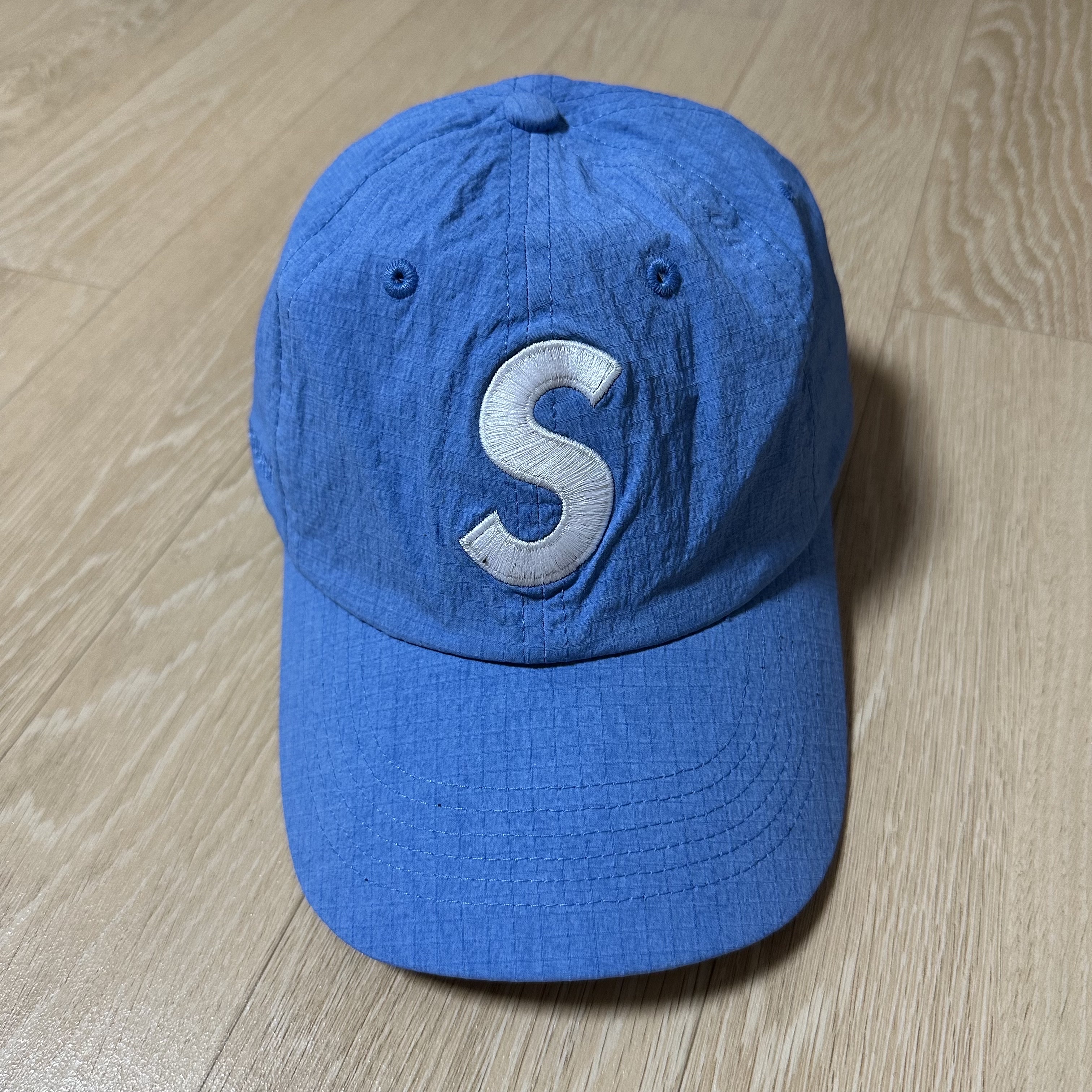 Supreme Cordura Ripstop S Logo 6-Panel Royal - 23SS 착용 스타일