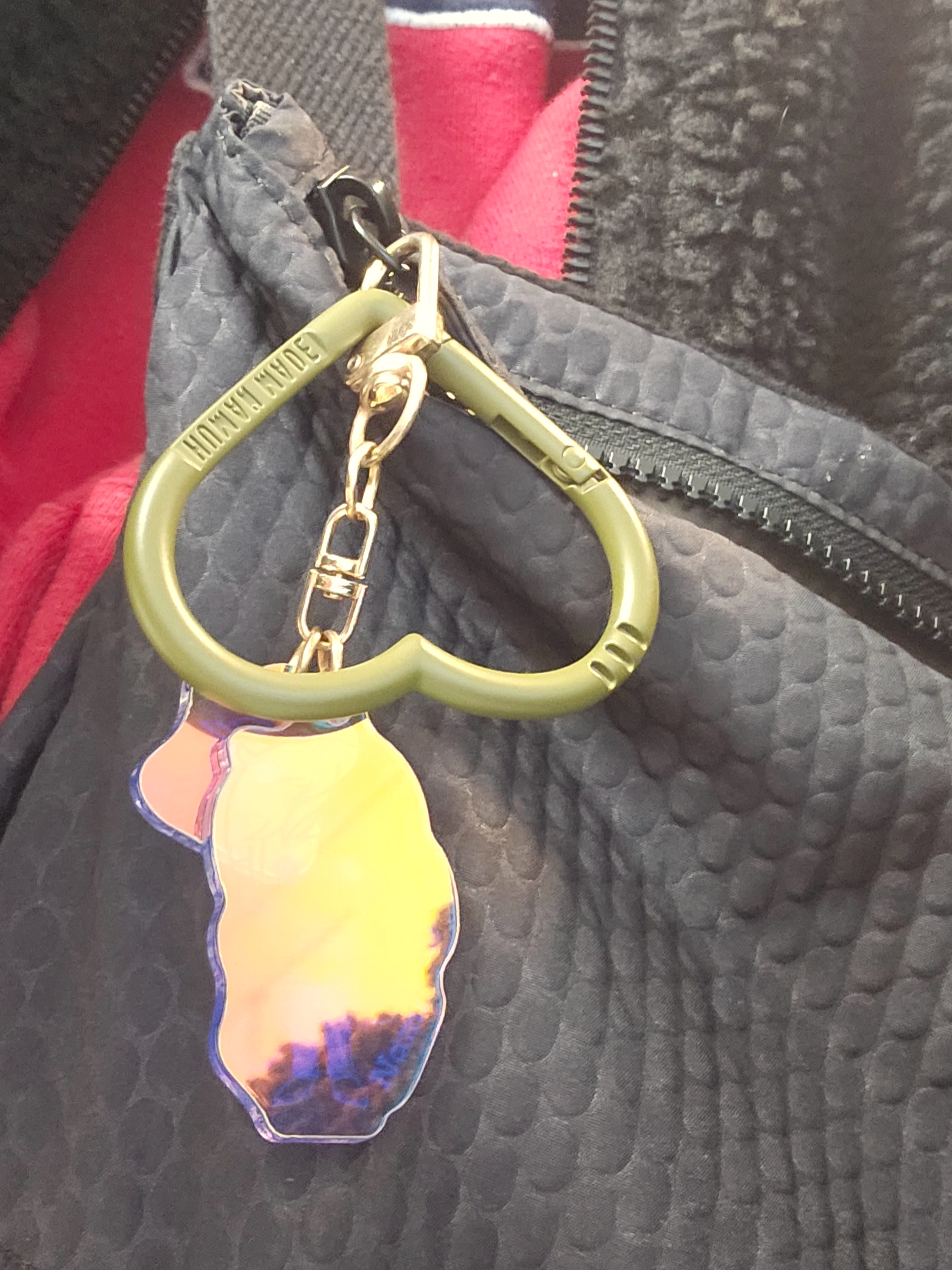 Human Made Heart Carabiner Olive Drab, Starbucks x Playmobil SS Kinto Play Cold Cup 300ml 착용 스타일 - 1