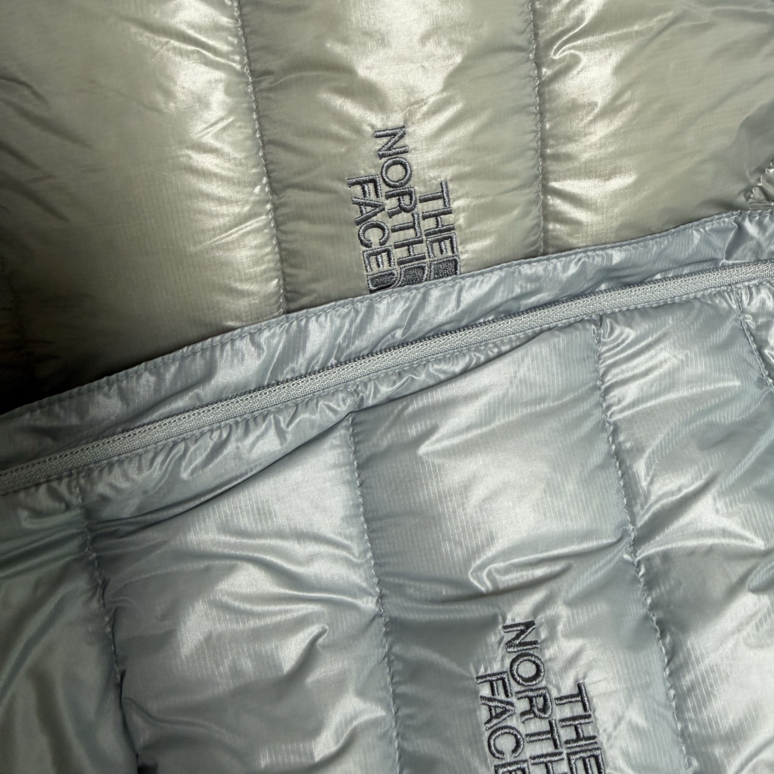 The North Face Matier Down Hoodie RDS Light Gray - 25FW, The North Face Matier EX RDS Down Hoodie Light Gray - 25FW 착용 스타일