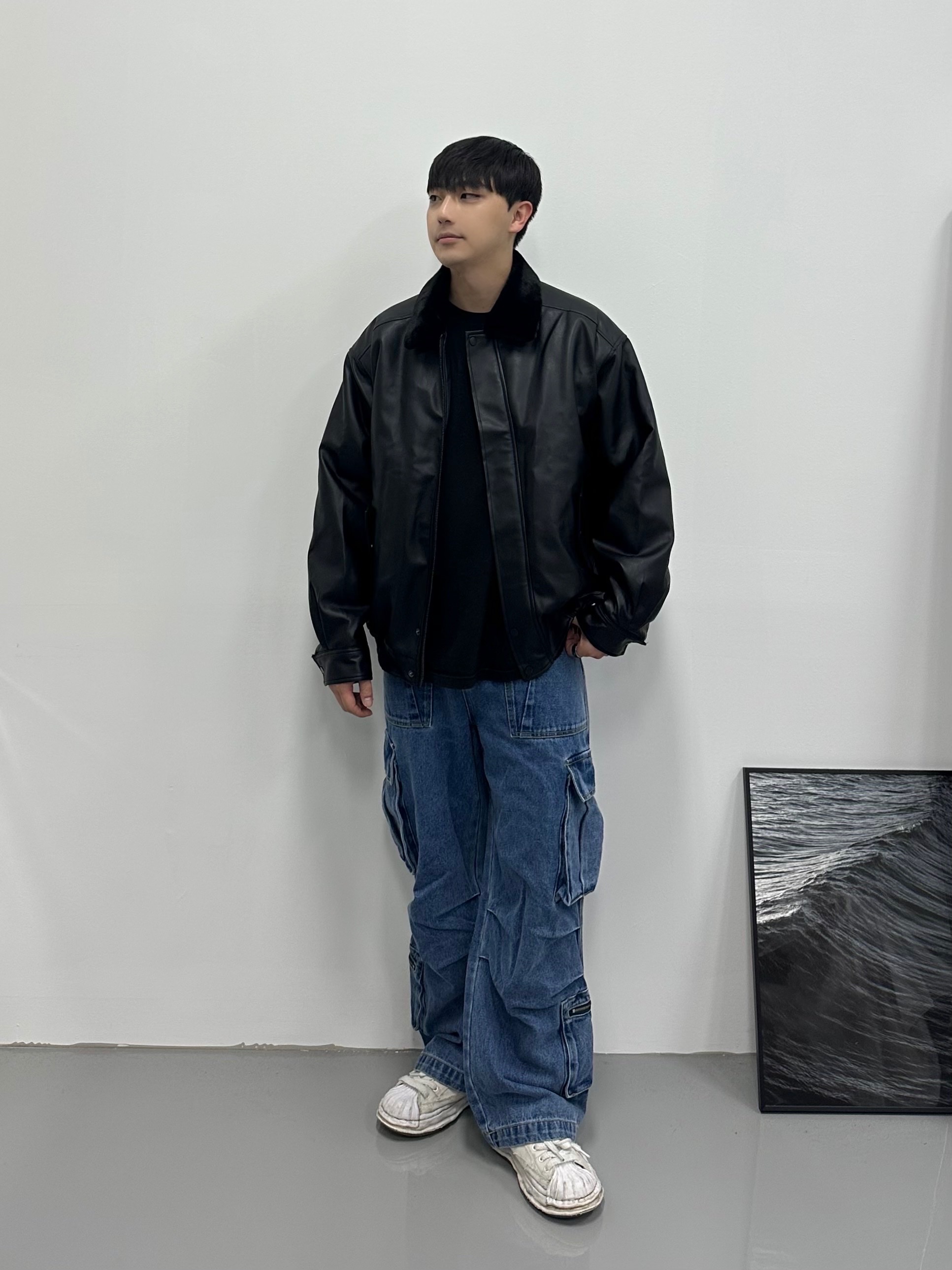 Maison Mihara Yasuhiro Blakey OG Sole Canvas Low-top Sneakers White 착용 스타일 - 1