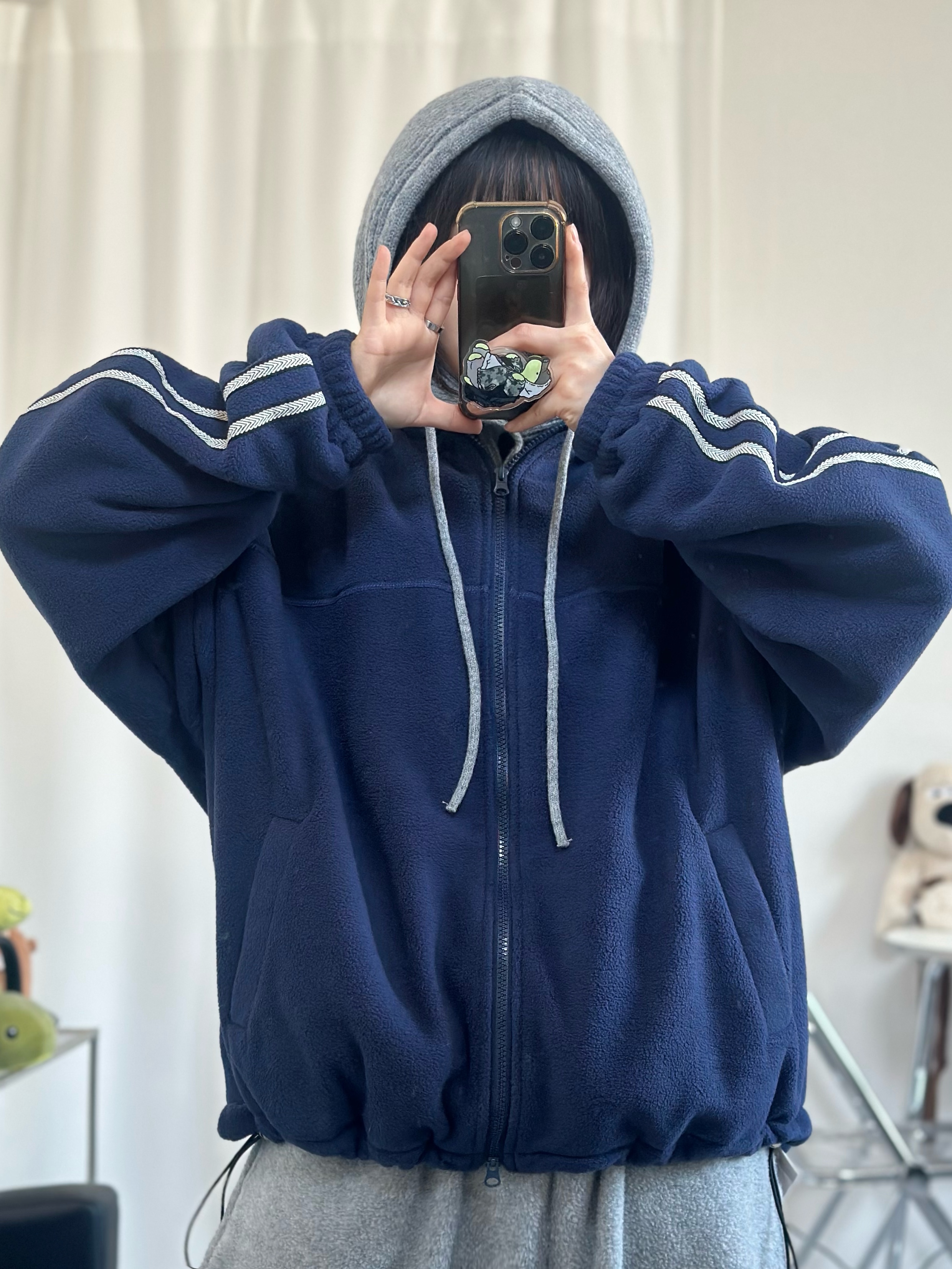 (W) Nike Dunk Low Light Smoke Grey 착용 스타일 - 4