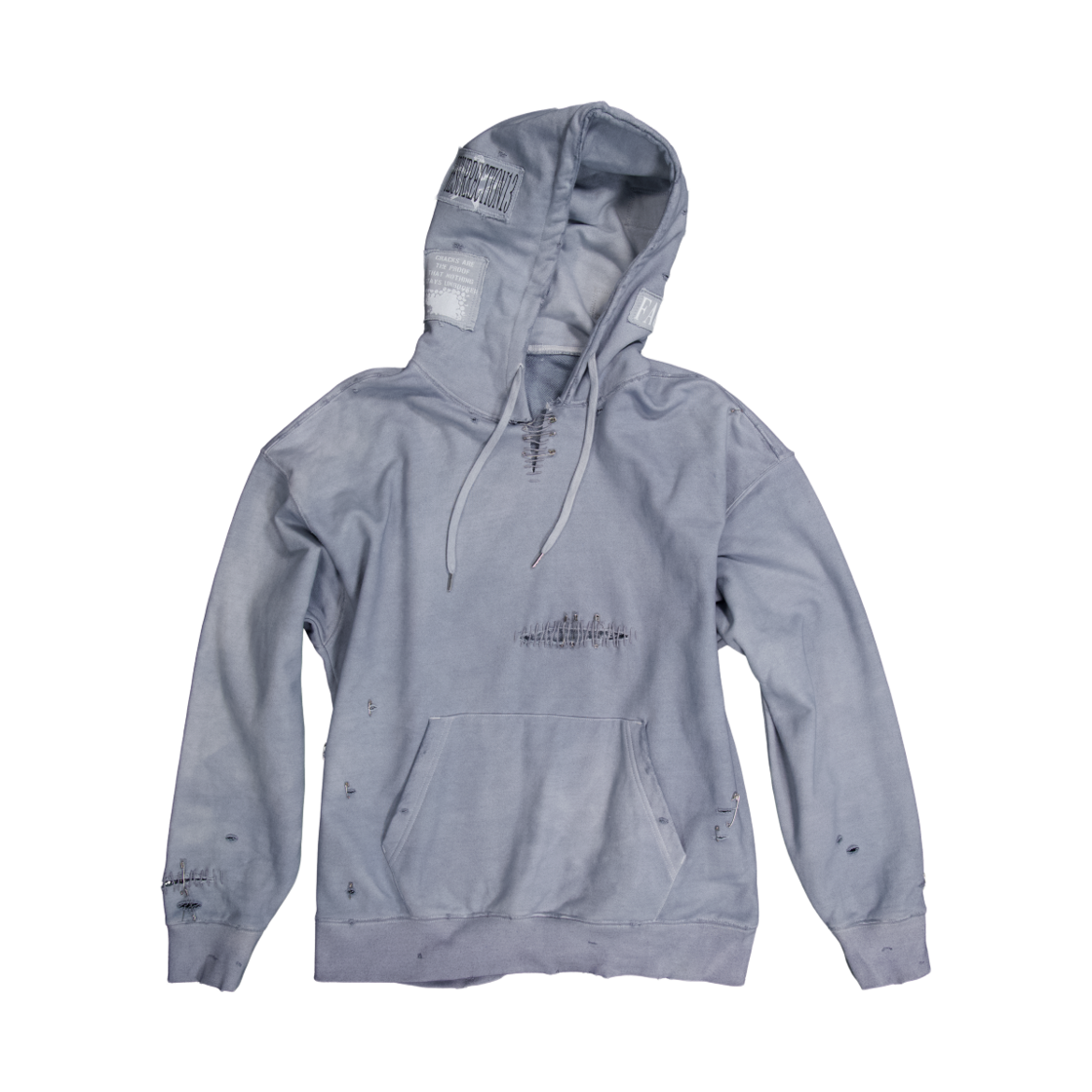 25-T010 Resurrection13 Pin Hood Vintage Grey