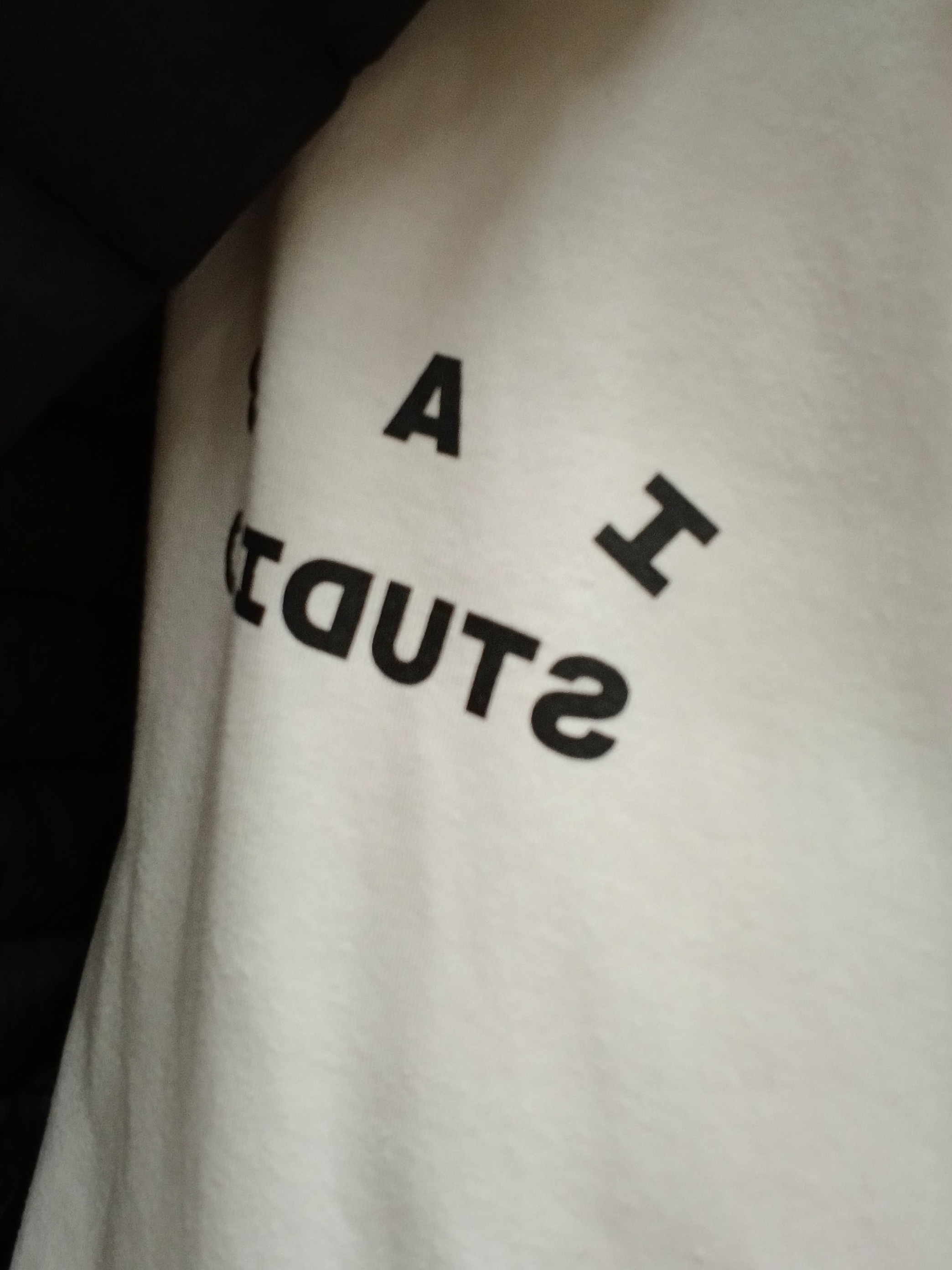 IAB Studio T-Shirt White - 23FW, Stone Island G0224 Loom Woven Chambers R-Nylon Down-TC Vest Black - 22FW 착용 스타일 - 2