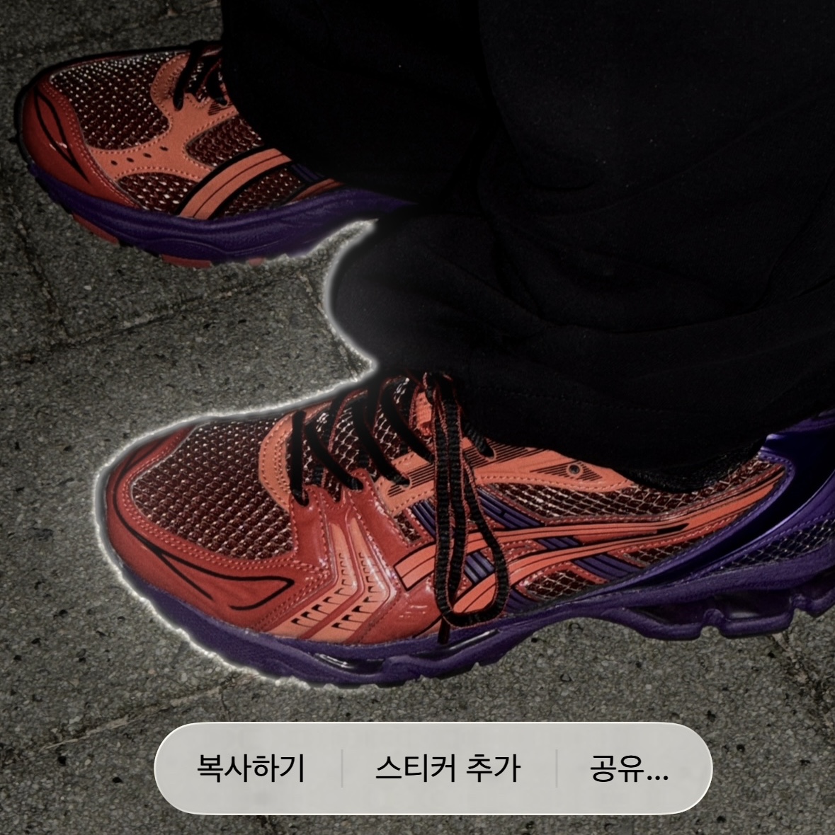 Asics UB1-S Gel-Kayano 14 Classic Red 착용 스타일