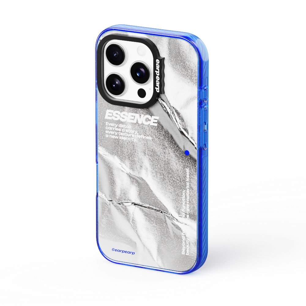 어프어프 메탈릭 에센스 블루(웨이브라벨+)(earpearp Metalic Essence Blue Wave Label Case+ Case MagSafe) - 1