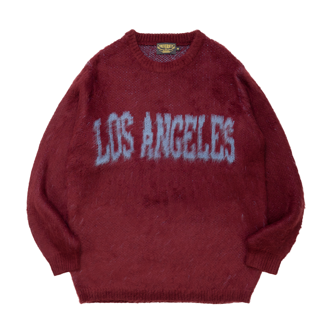 22348MR Houston Japan UNIVERD72 Mohair Touch College Sweater LA Maroon 22348