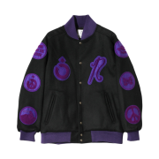 Needles x Nomarhythm Textilepatch Varsity Jacket Black
