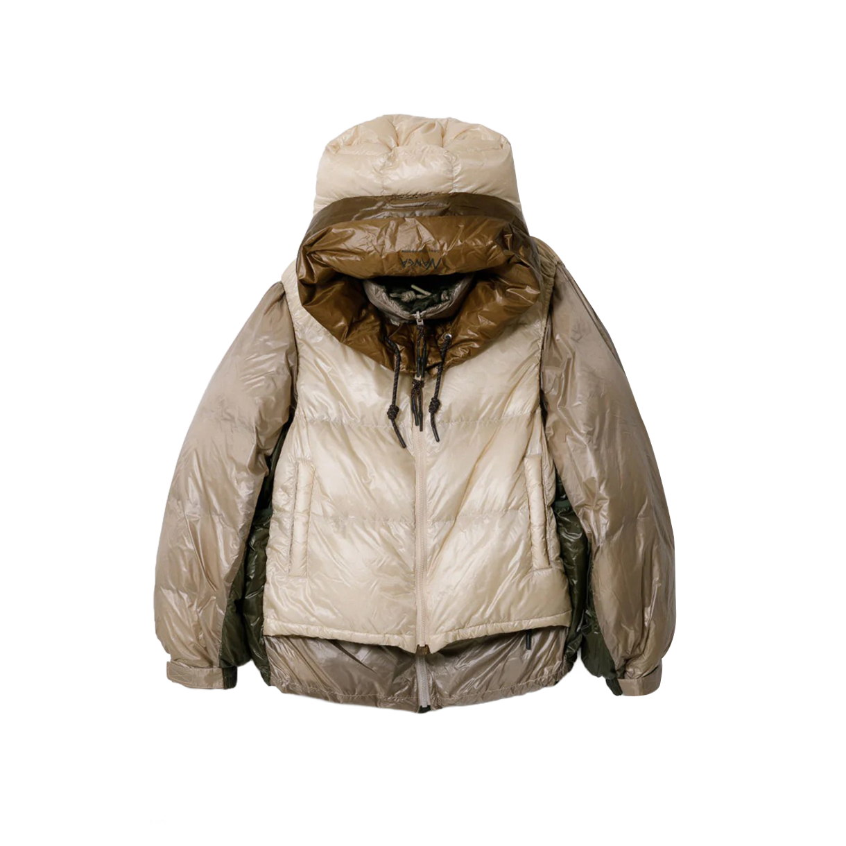 KW5CDWJBF01BG Beautiful People x Nanga Women Multilayering Down Vest Blouson Beige - 25FW