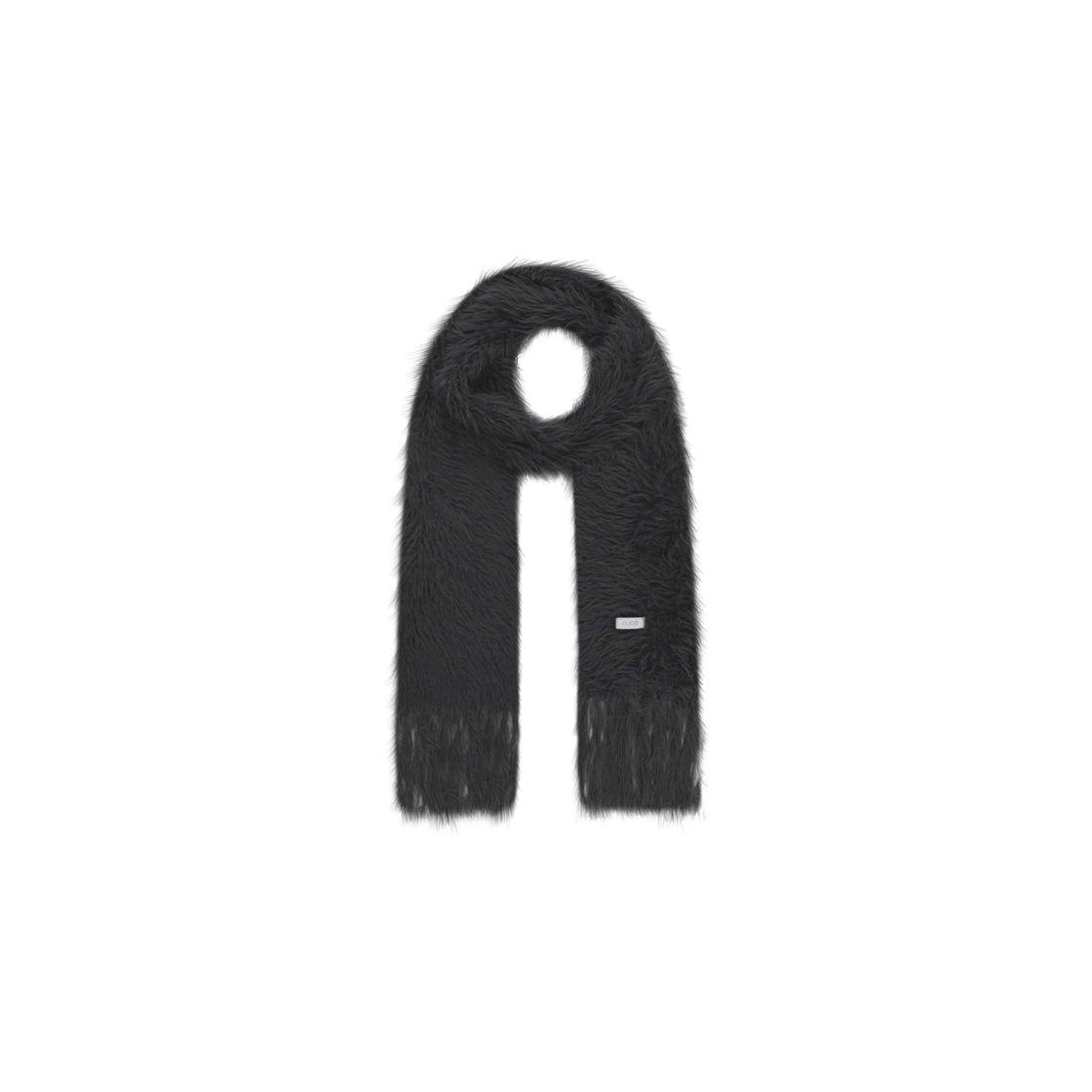 OJ25FWKN005CC OJOS Hairy Muffler Charcoal