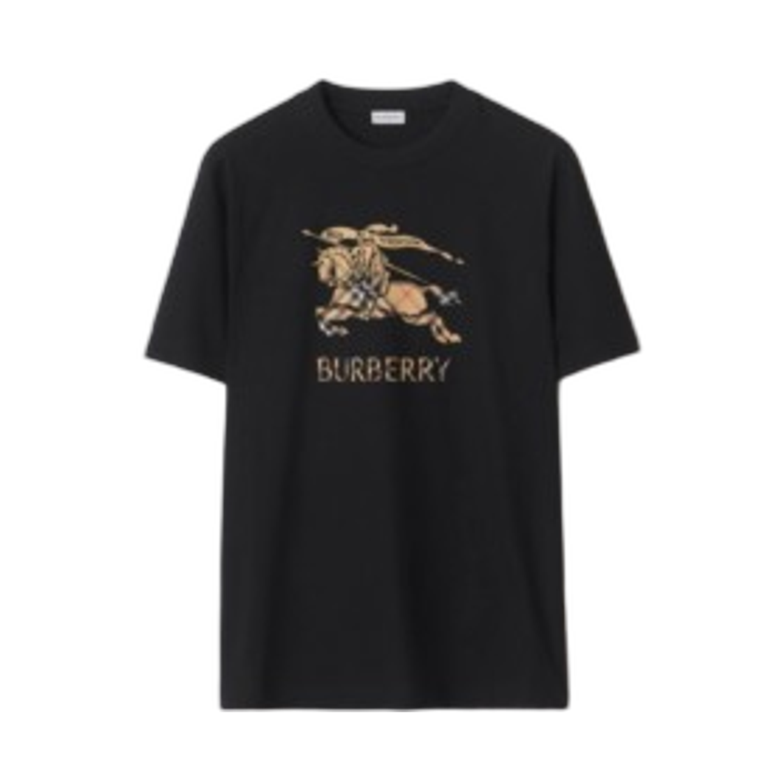버버리 EKD 옴브레 코튼 티셔츠 블랙(Burberry EKD Ombre Cotton T-shirt Black)