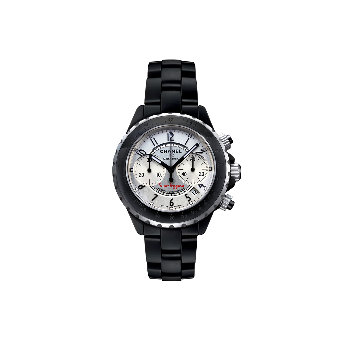 ITNW5EGWFCHK Chanel J12 Superleggera Chronograph 41-H2039 Silver Arabic No. 6757