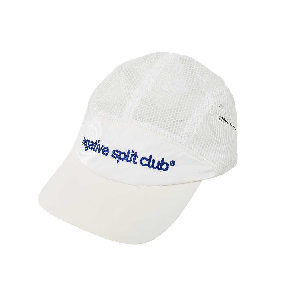 네거티브 스플릿 클럽 글로시 경량 메쉬캡 화이트(negative split club Glossy Lightweight Mesh Cap White)