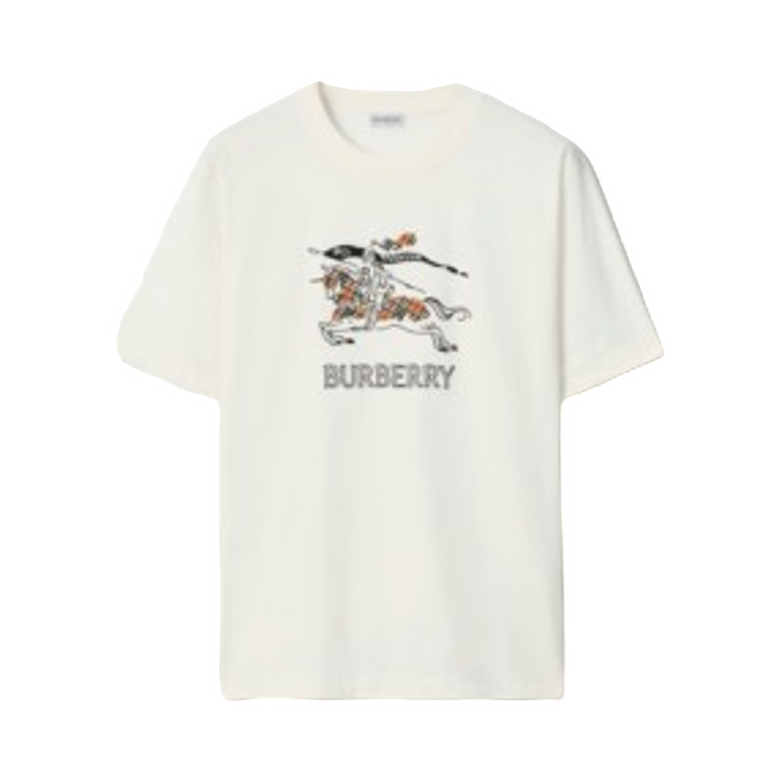 81210341 Burberry EKD Sketch Cotton T-shirt Chalk White