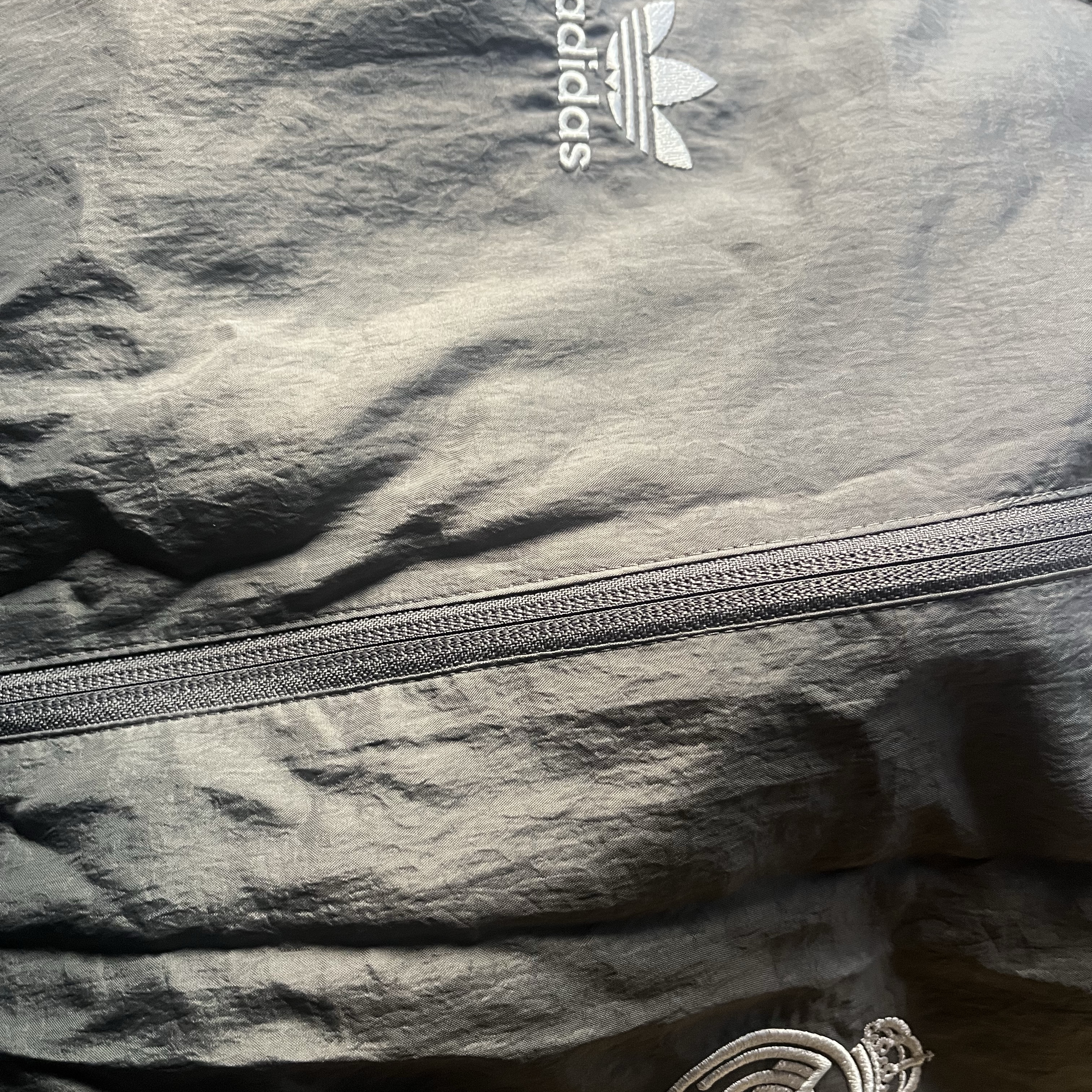 Adidas Real Madrid Originals Track Top Charcoal Grey - KR Sizing 착용 스타일
