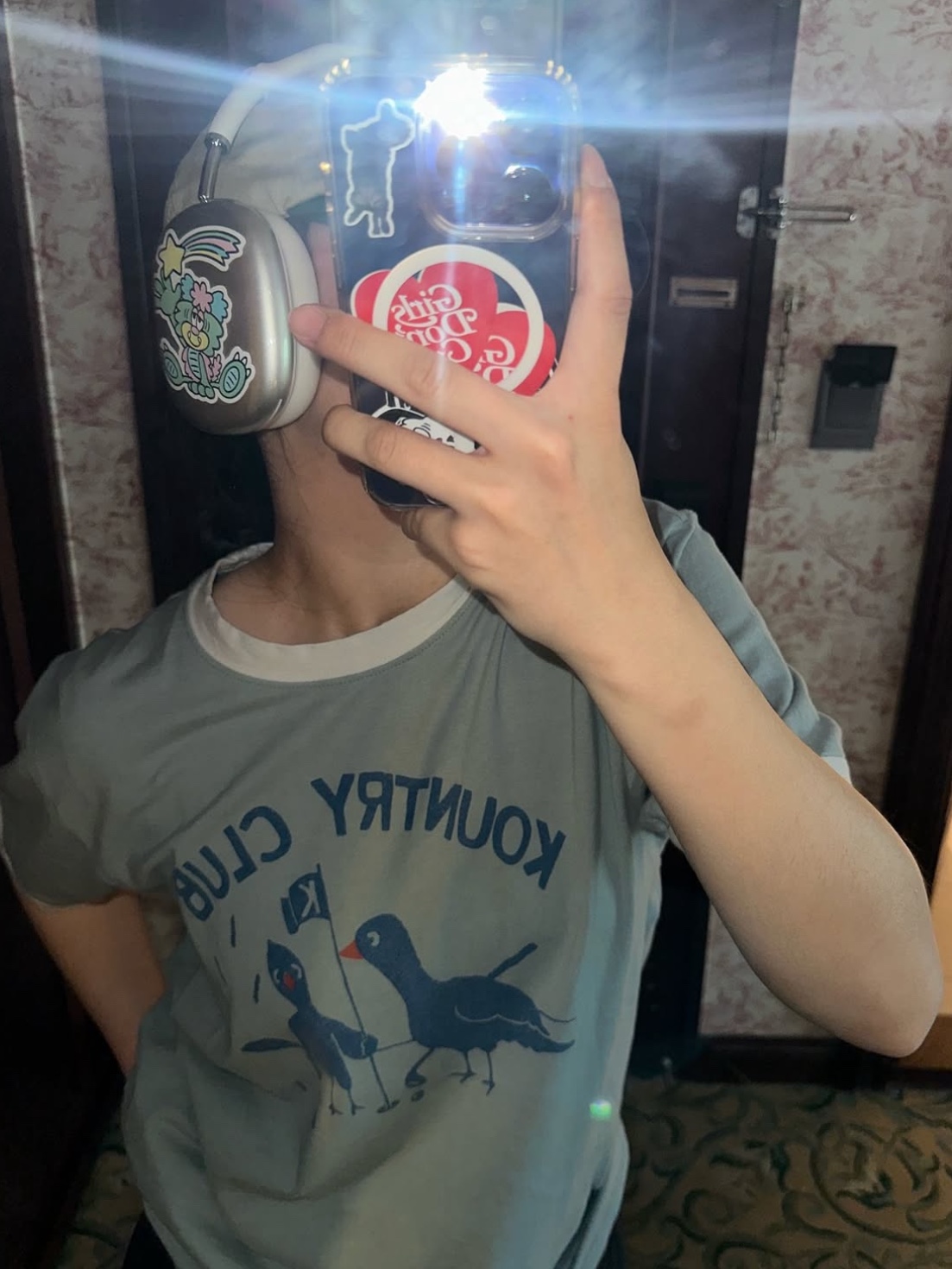 Kapital 20 Tenjiku Ringer T-Shirt Kountry Club Pt Blue Gray, Apple AirPods Max USB C Starlight (Korean Ver.) 착용 스타일