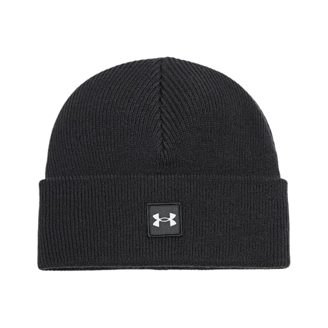 1379990-001 Under Armour Halftime Shallow Cuff Beanie Black White