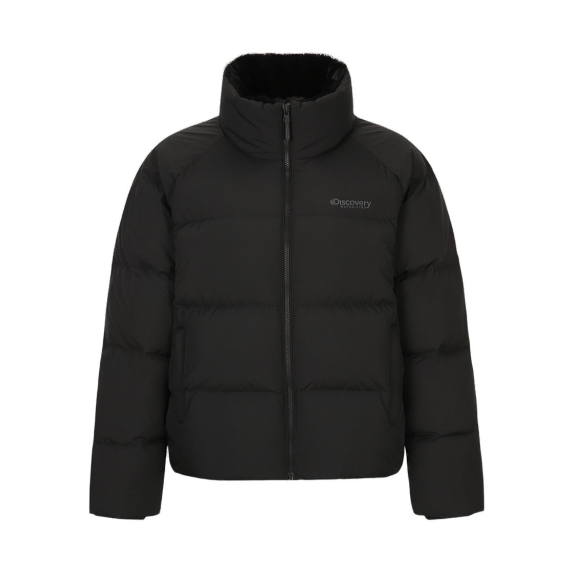 (W) 디스커버리 익스페디션 올리브 글로우 다운 숏패딩 블랙((W) Discovery Expedition Olive Glow Down Short Padding Black)