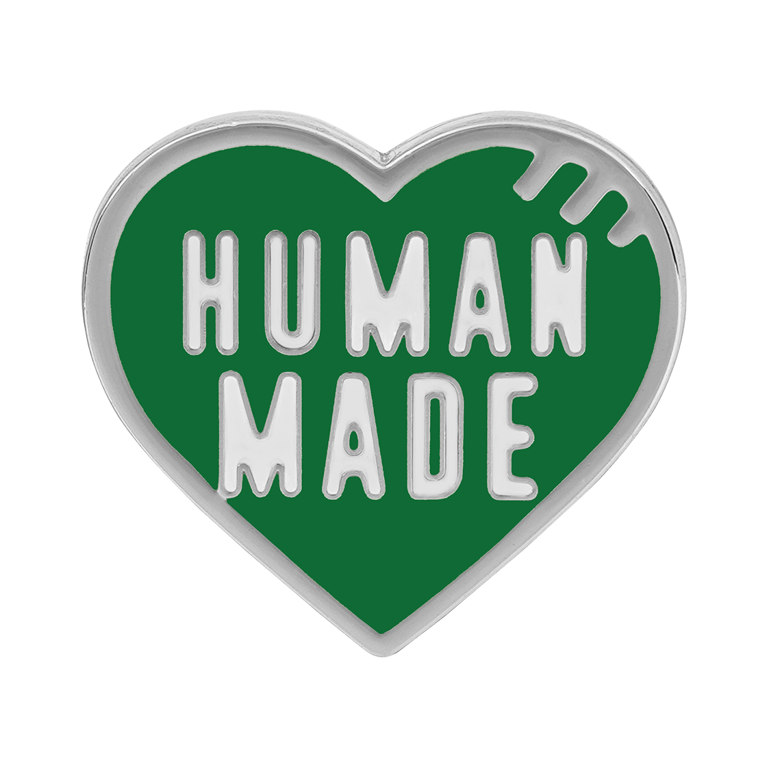 휴먼 메이드 하트 핀 블루 | Human Made | KREAM