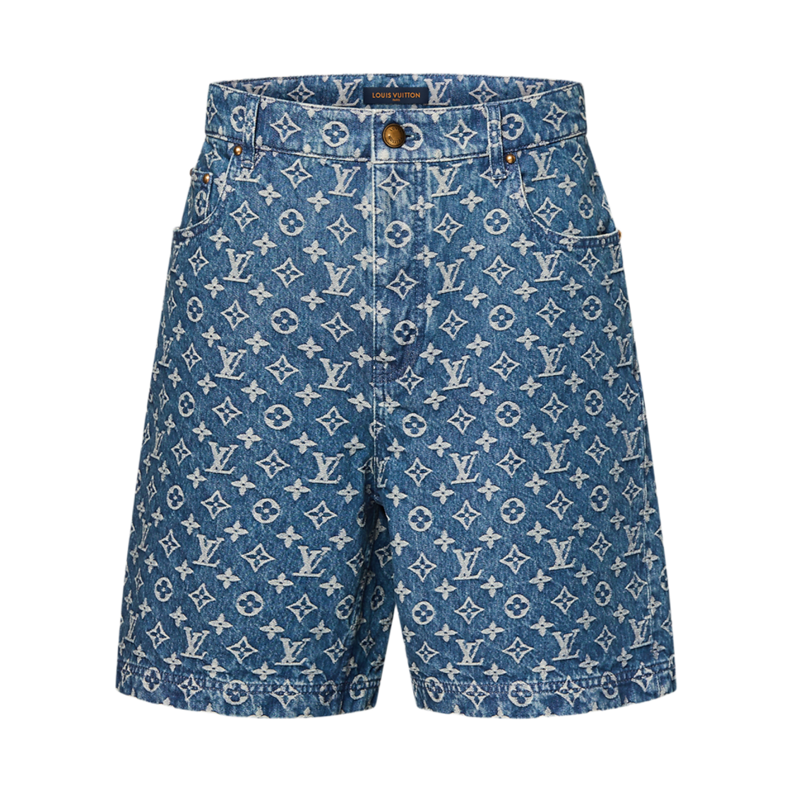 - Louis Vuitton Monogram Denim Shorts Indigo