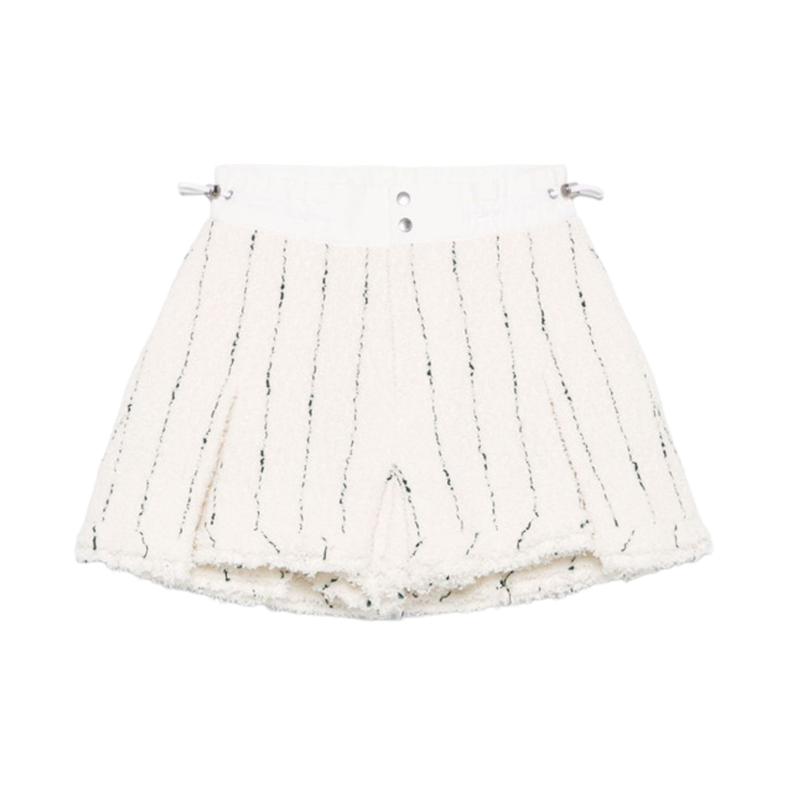 (W) 사카이 트위드 쇼츠 오프 화이트((W) Sacai Tweed Shorts Off White)