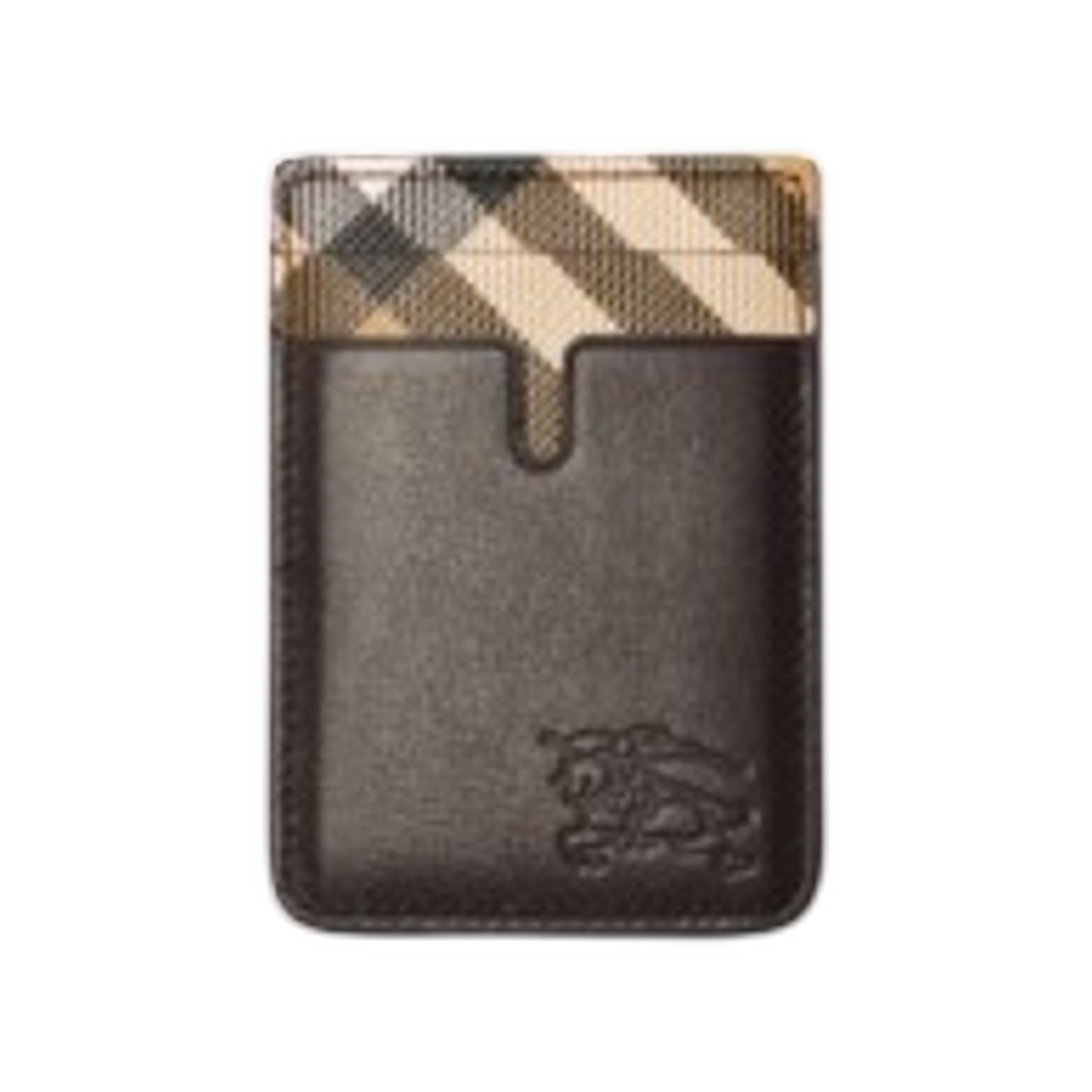 버버리 팝아슈 체크 마그네틱 카드 케이스 샌드 베이지(Burberry Pop Check Magnetic Card Case Sand Beige) - 1
