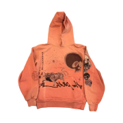 Travis Scott Cactus Jack x Murakami Takashi The Path Hoodie Pink