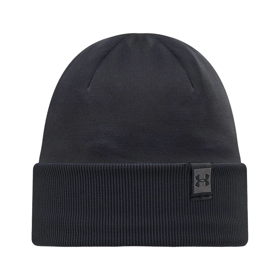 (W) 언더아머 스톰 플리스 비니 블랙((W) Under Armour Storm Fleece Beanie Black)