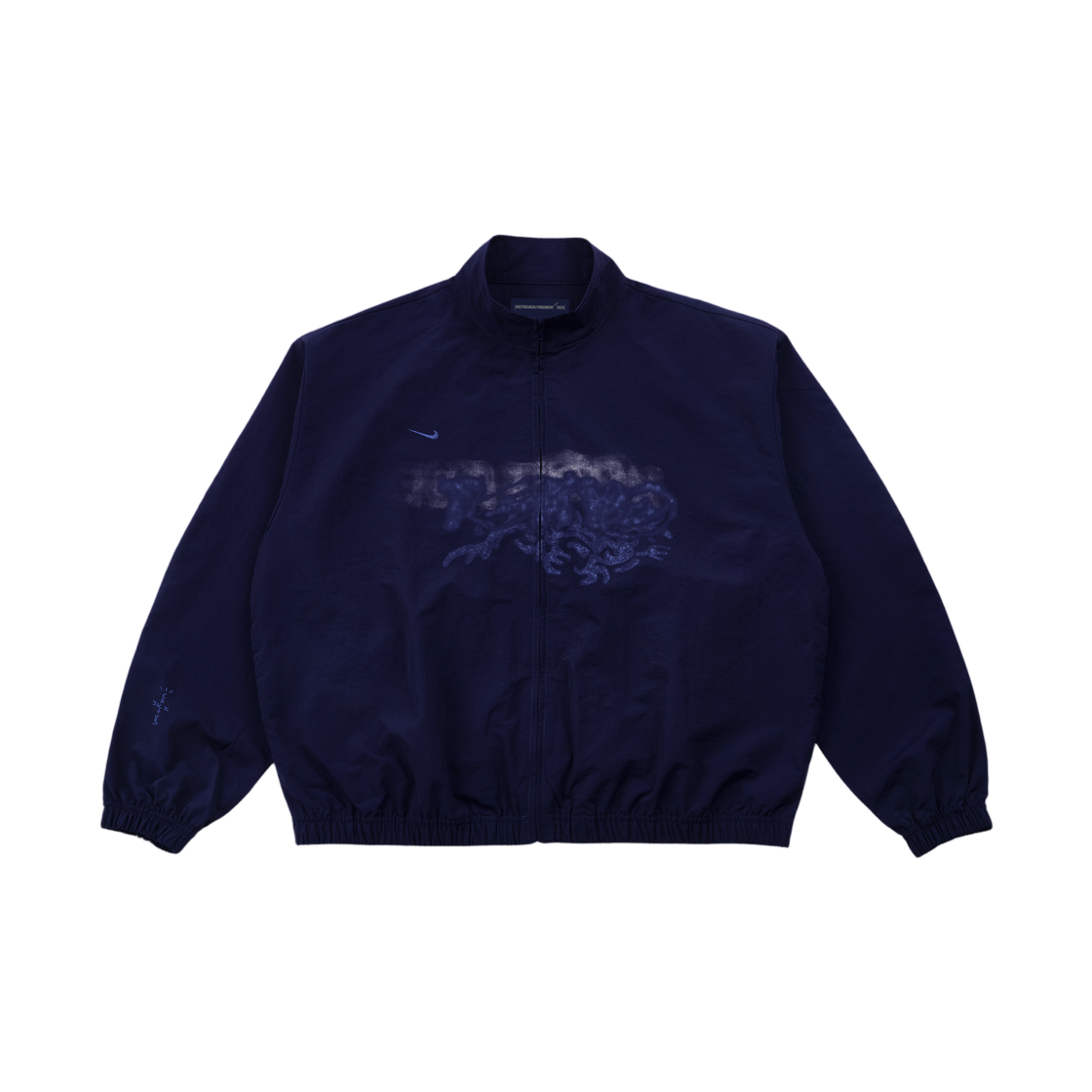- Travis Scott Cactus Jack x Fragment x Nike Tokyo Windbreaker Zip Jacket Navy