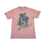 Travis Scott Cactus Jack x Fragment x Murakami Takashi The Down T-Shirt Pink