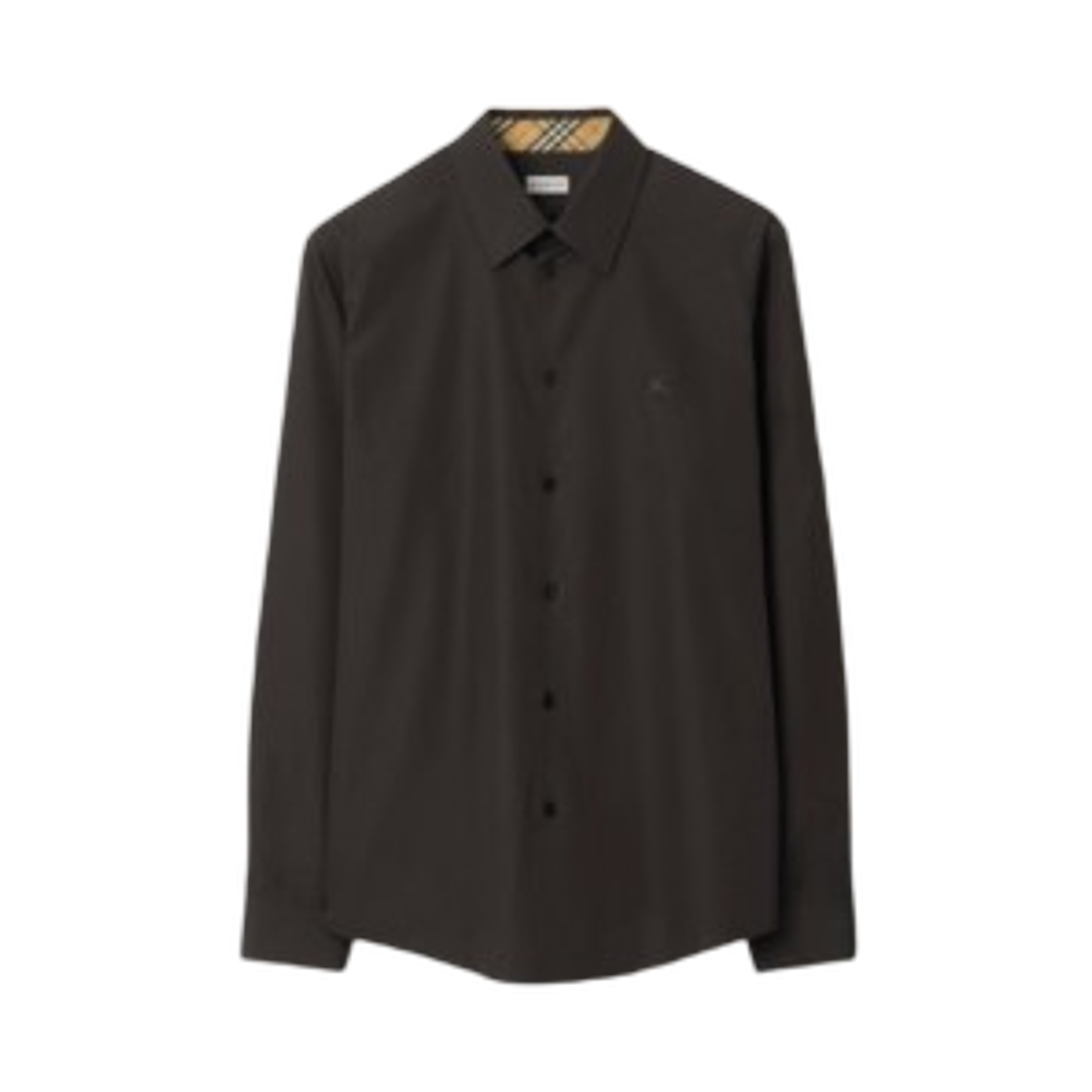 버버리 레귤러 핏 코튼 포플린 셔츠 바크 브라운(Burberry Regular Fit Cotton Poplin Shirt Bark Brown) - 1
