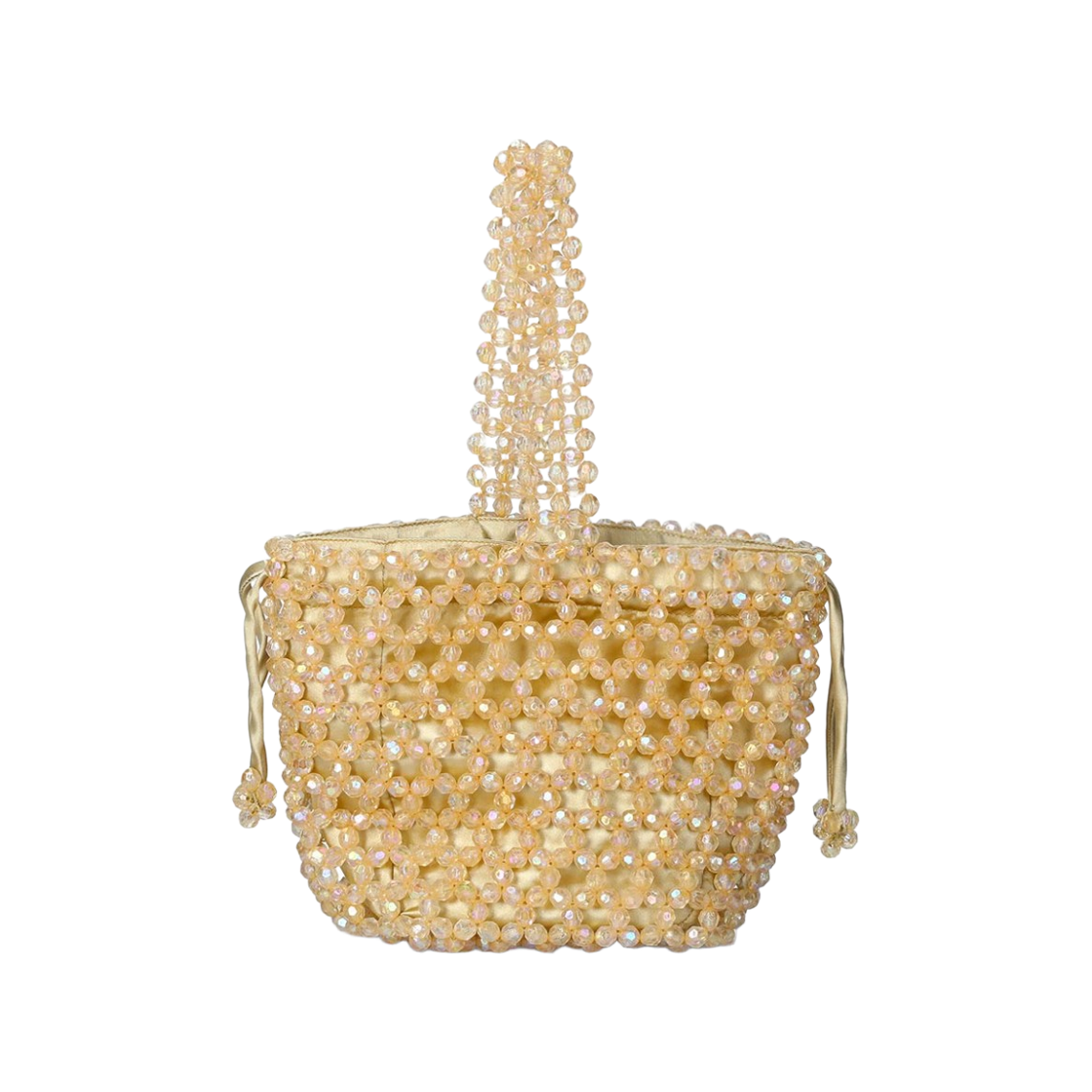 비스크 포케 비즈 토트백 골든 옐로우(HVISK Poke Beads Tote Bag Golden Yellow) - 2