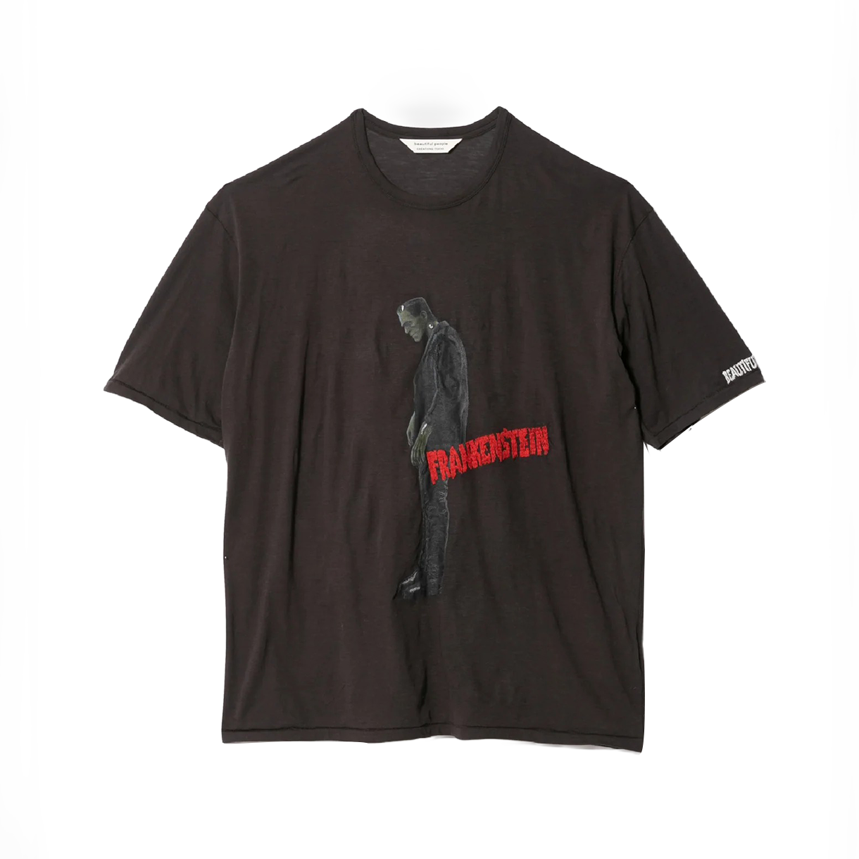뷰티풀피플 우먼 프랑켄슈타인 얼티밋 저지 티 차콜 - 25FW(Beautiful People Women Frankenstein Ultimate Jersey T Charcoal - 25FW)