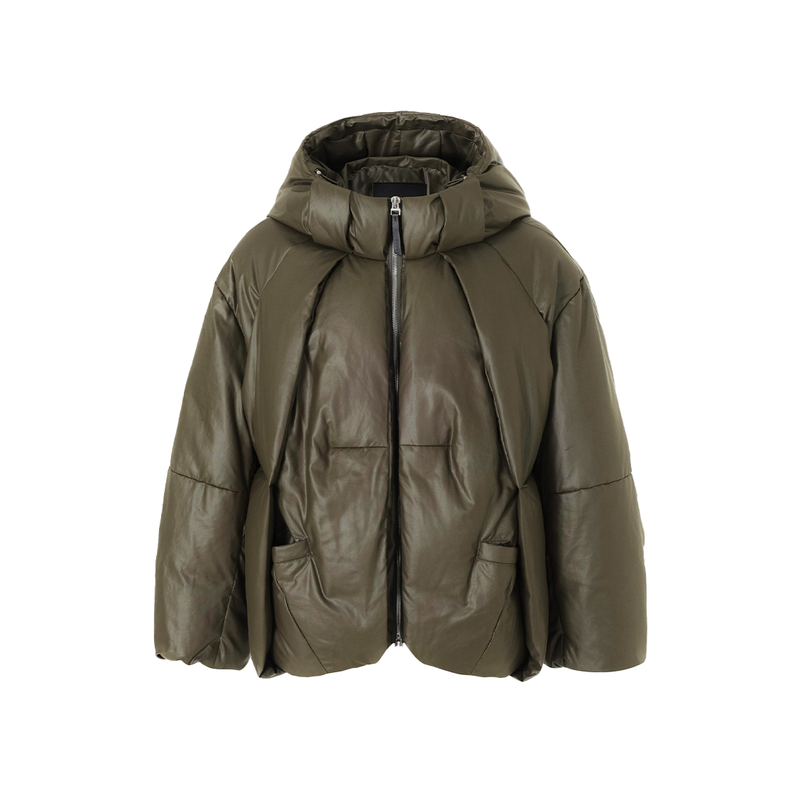 SH6JP601KK SONGZIO HOMME Bias Volume Puffer Jumper Khaki