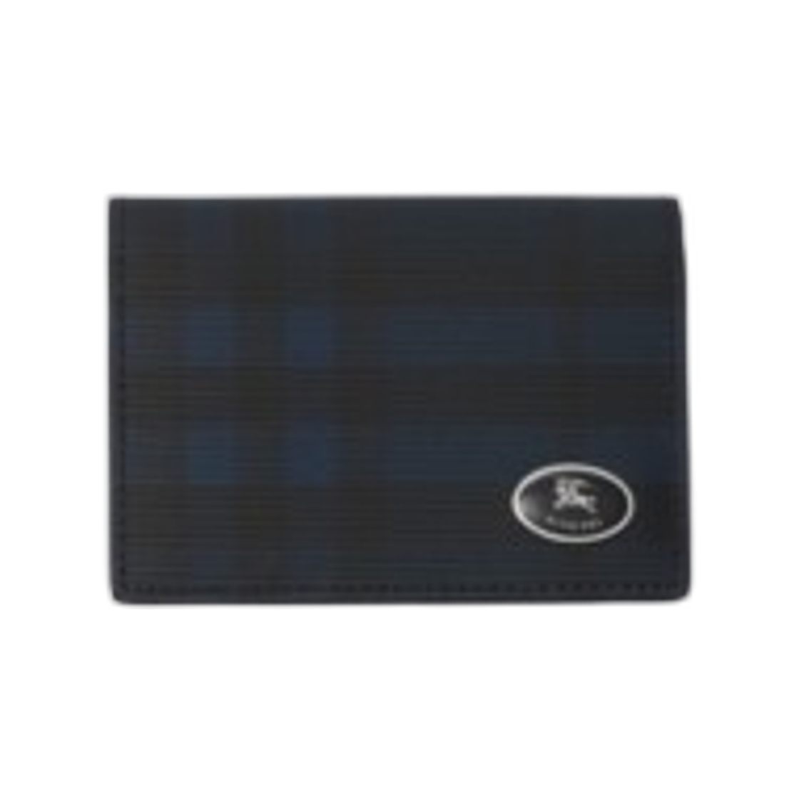 81157791 Burberry Check Bifold Card Case Navy