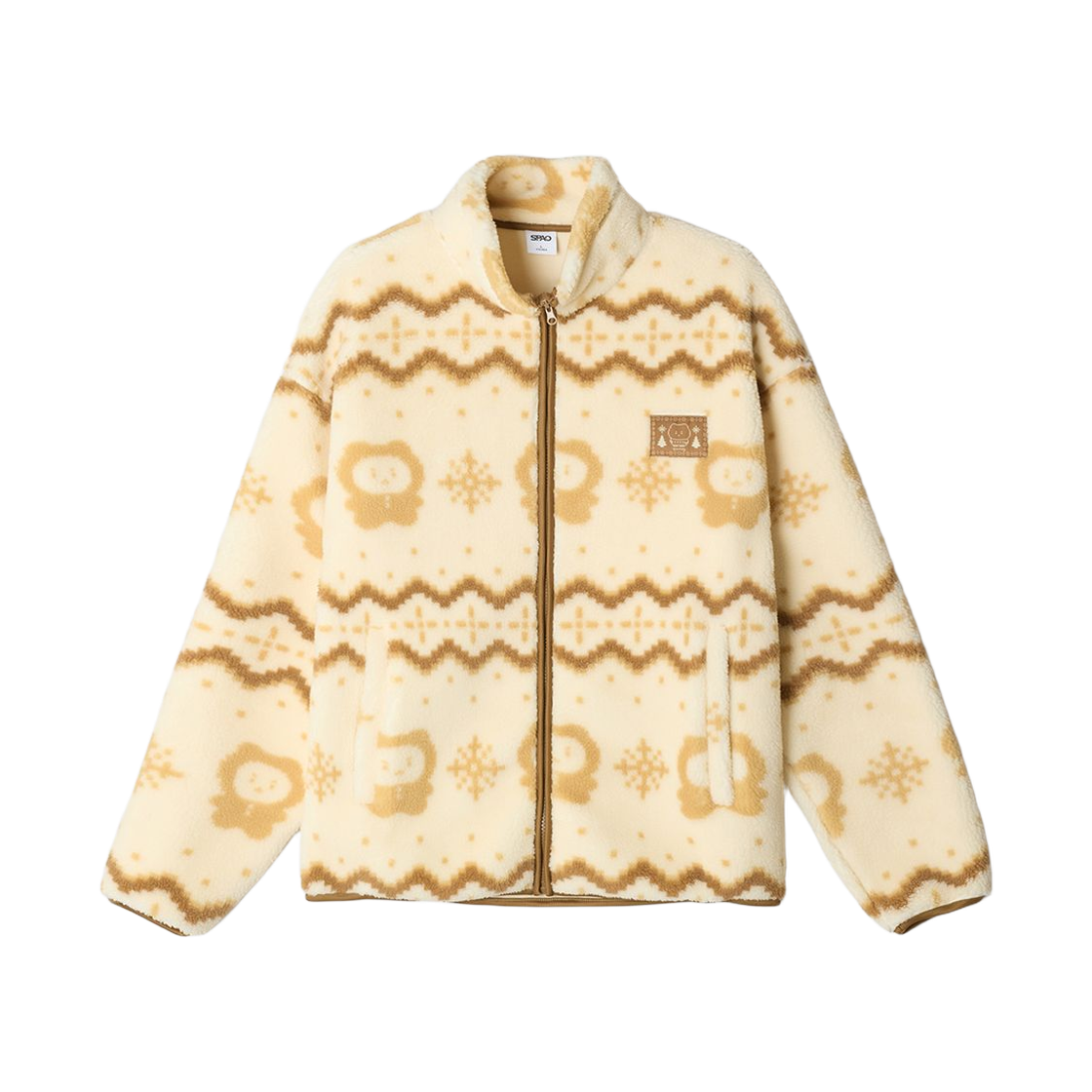 SPFZF4VU06 Spao x Manggom Dumble Fleece Ivory