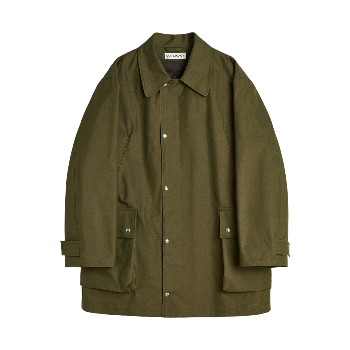 M4251HPG Our Legacy Hunter Jacket Pine Green Technical Panama
