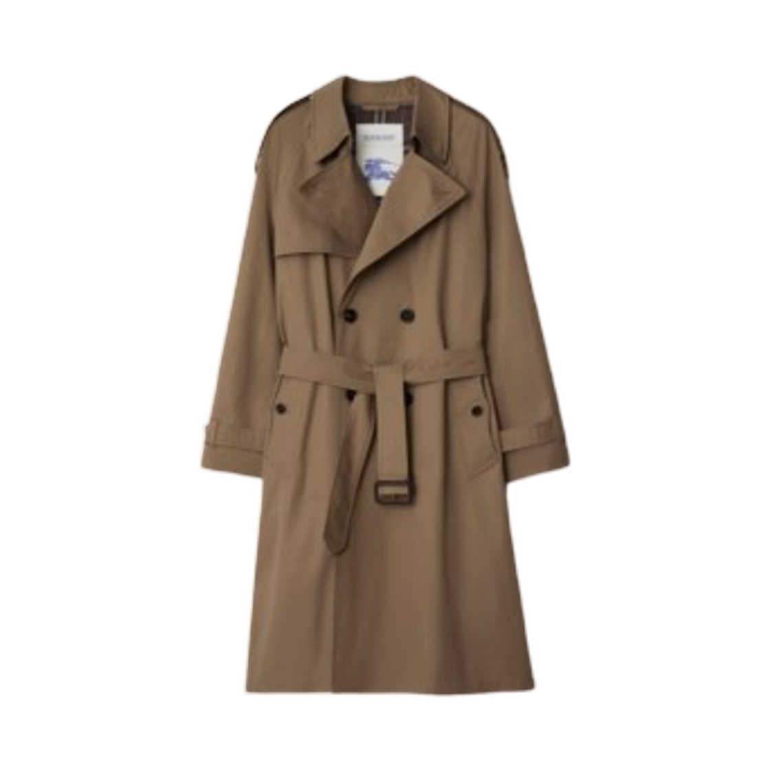 버버리 롱 개버딘 체스트우드 트렌치 코트 클레이 브라운